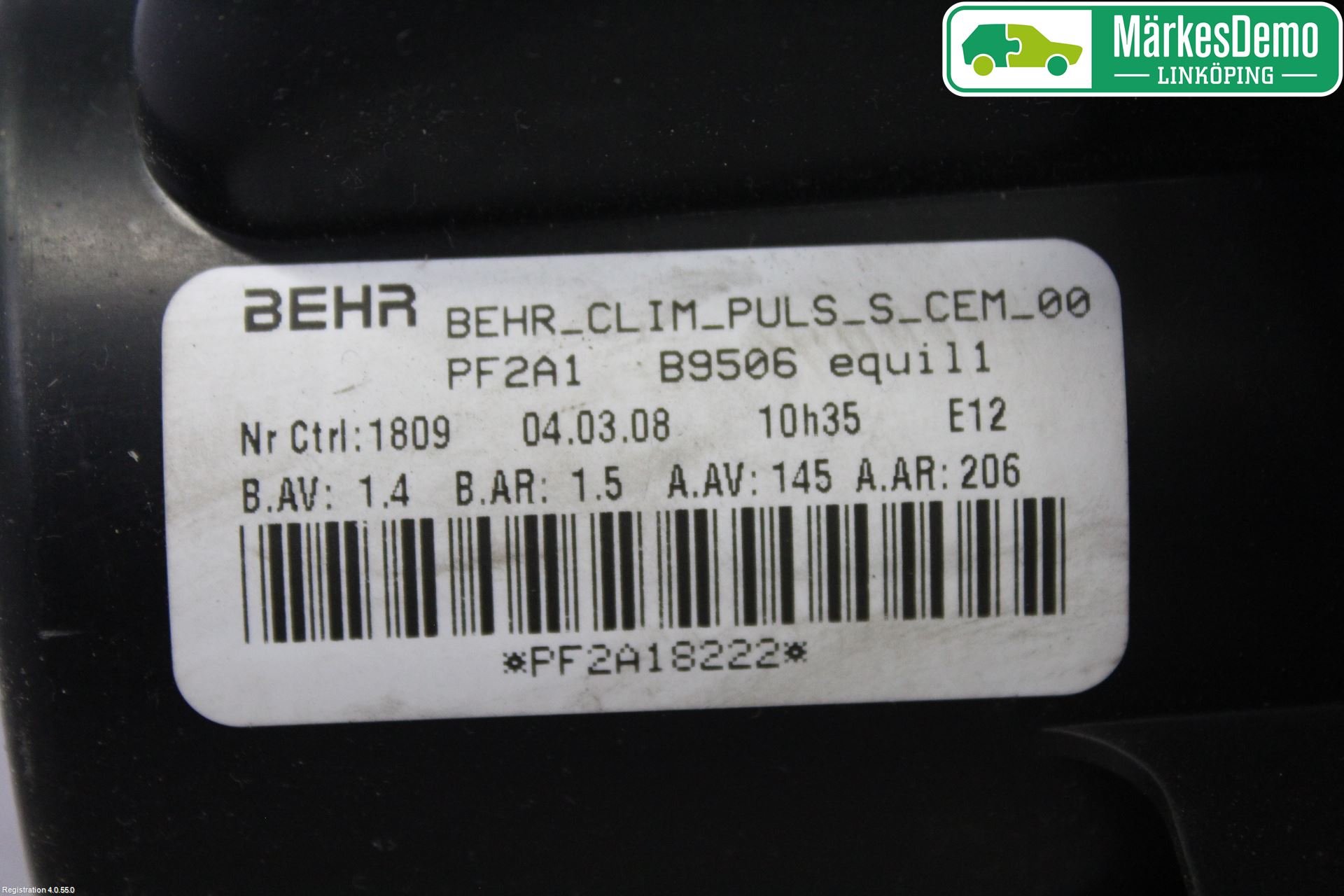 Peugeot 307     05-08 Varmeapparat Viftemotor