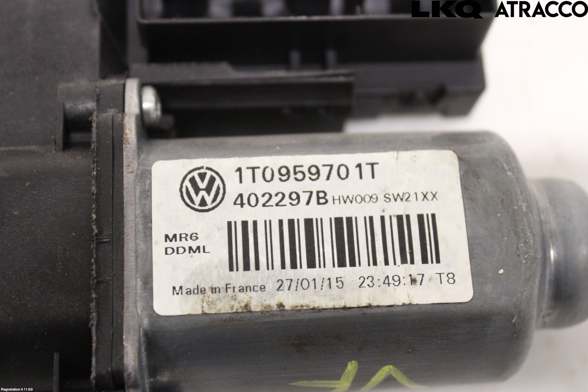 Volkswagen VW CADDY 11-15 Vindusheismotor