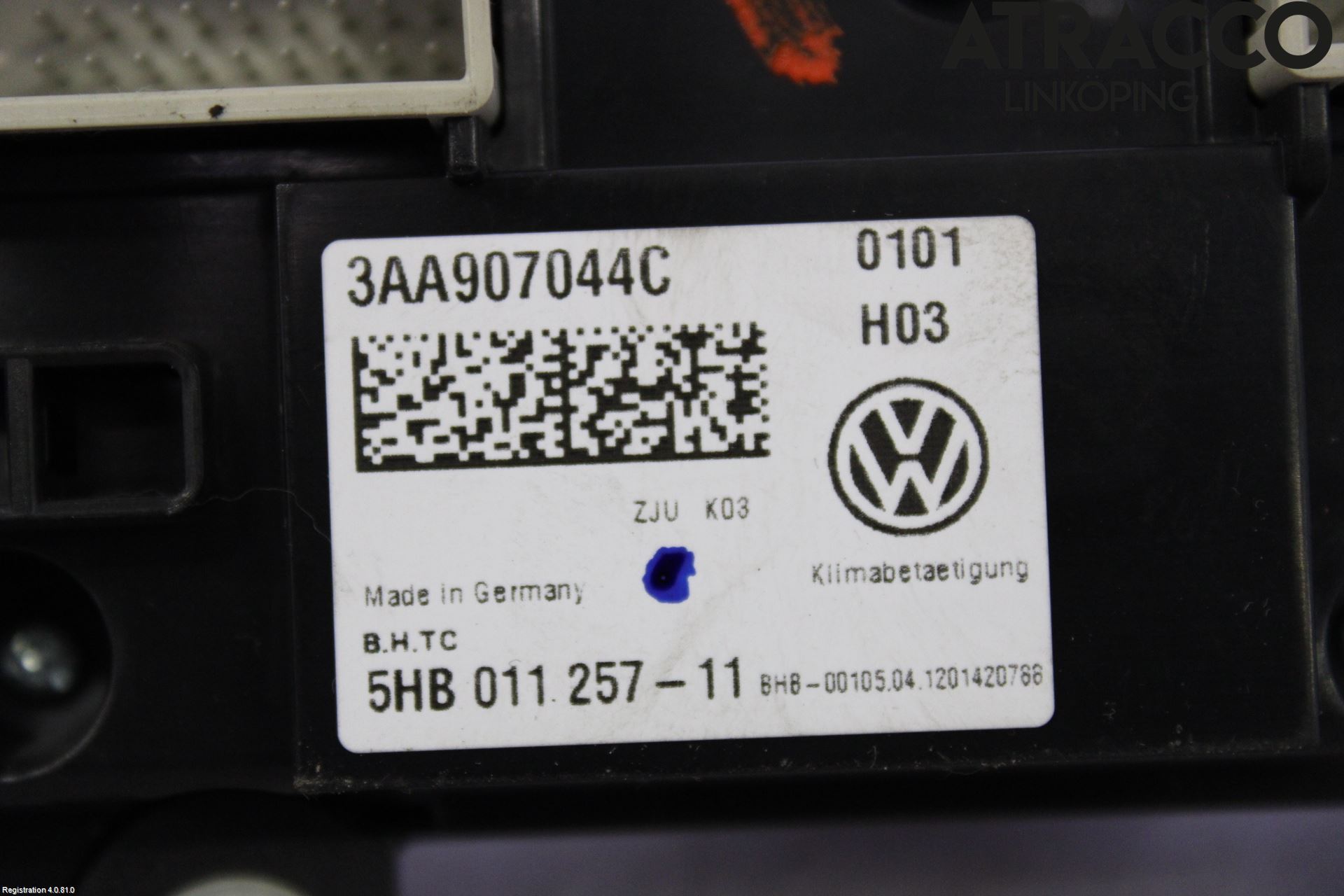 Volkswagen VW PASSAT 11-14 Varme Ac Betjening-Display