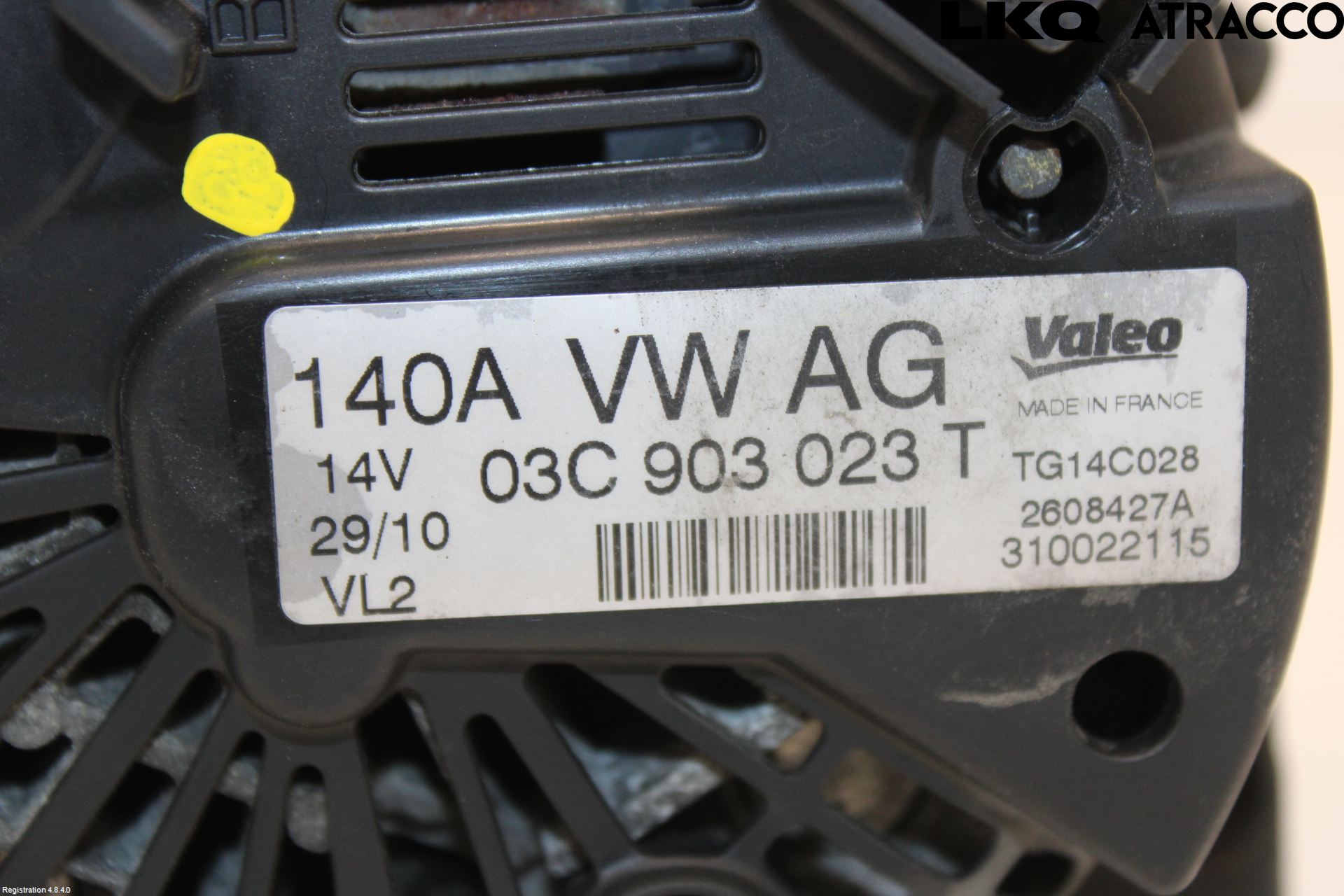 Volkswagen VW TOURAN 10-15 Dynamo