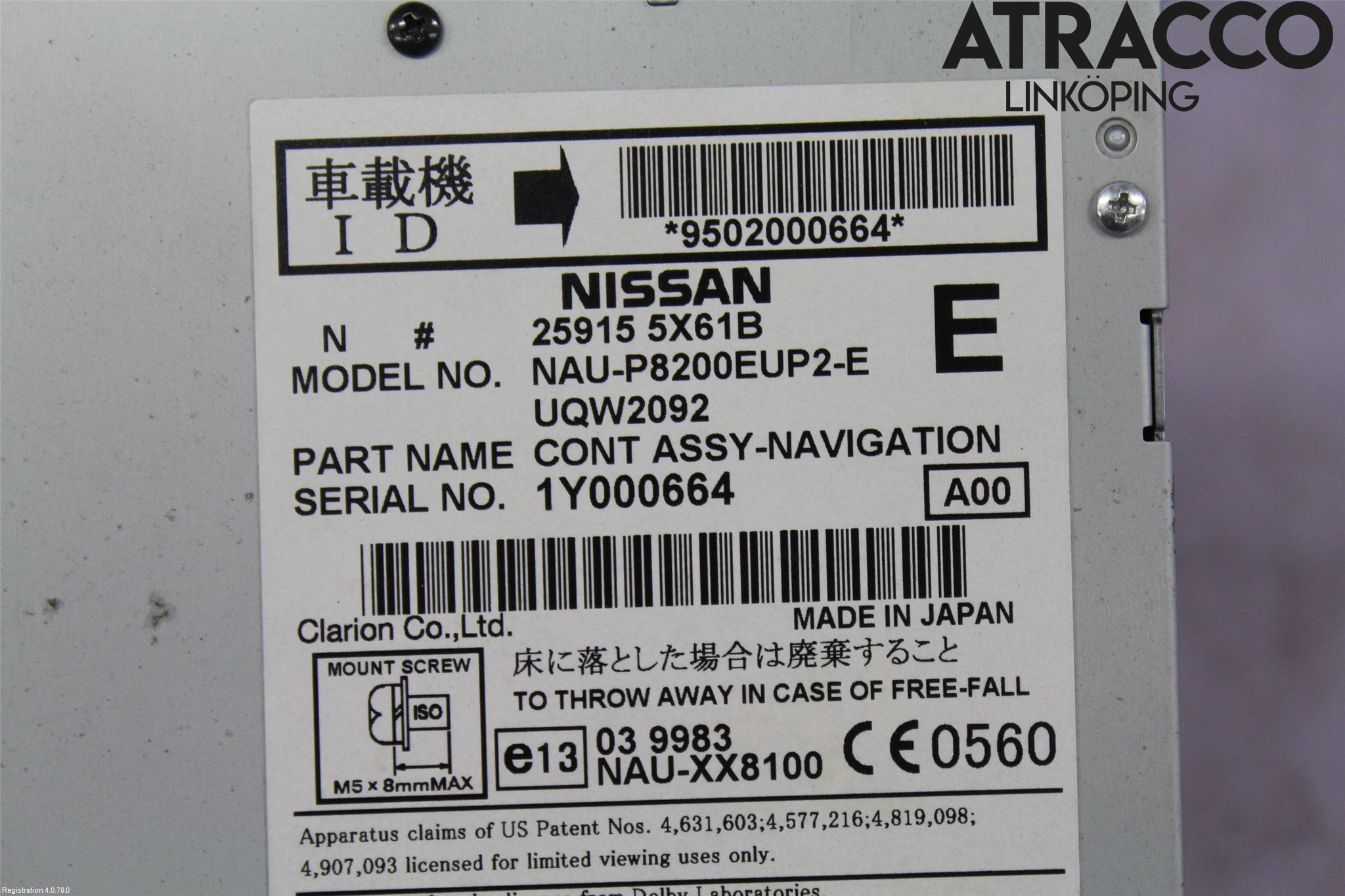 Nissan NAVARA 05-16 Stereo Radio Med Cd