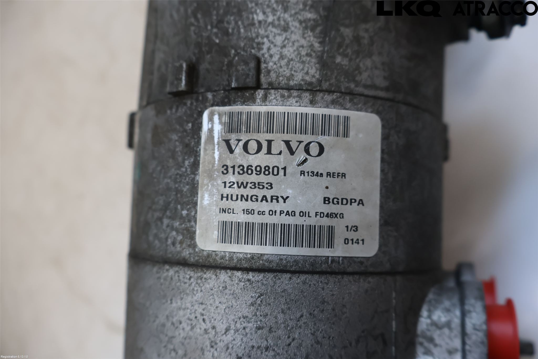 Volvo S60 11-13 Varme Ac Kompressor