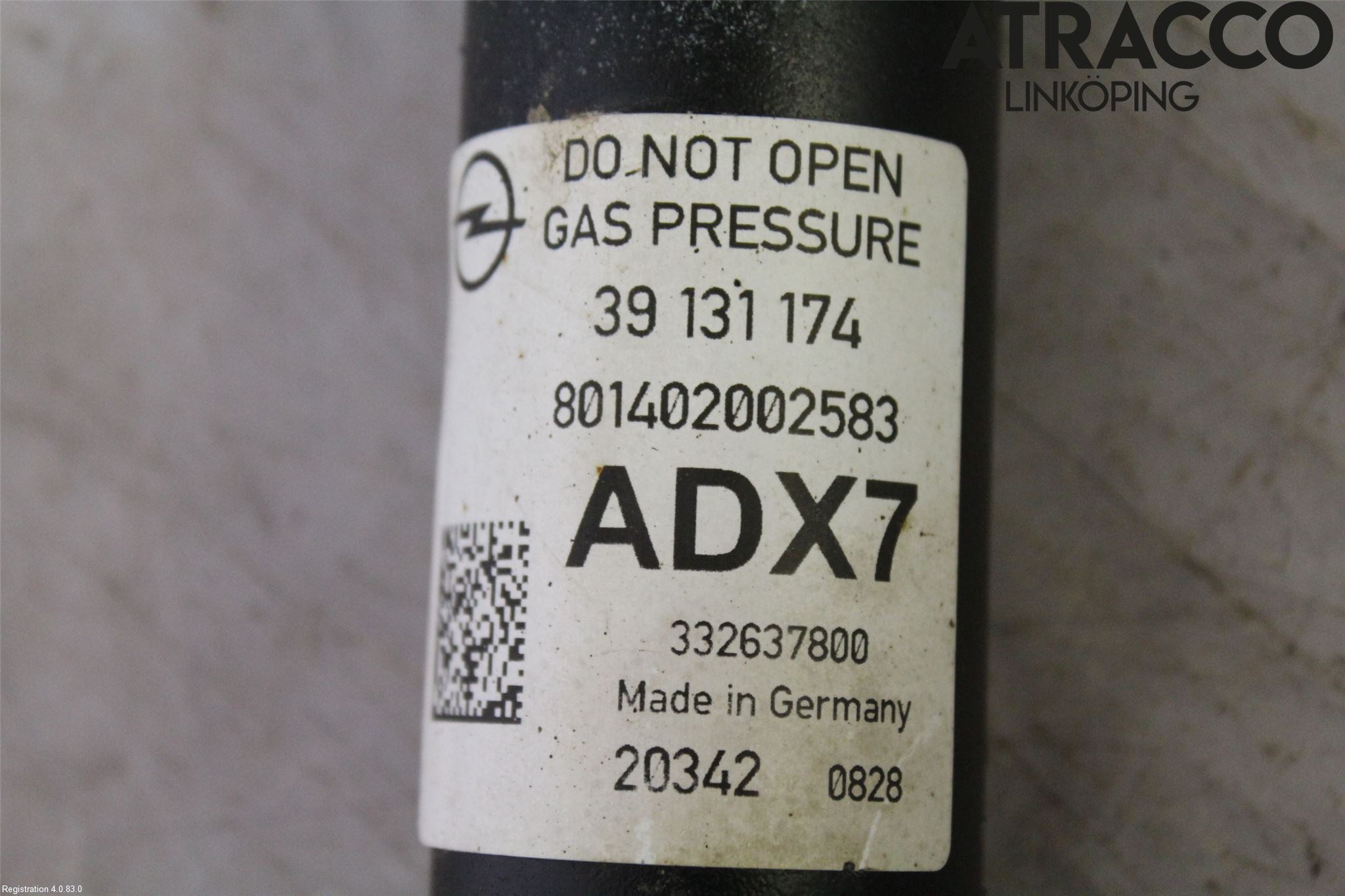 Opel ASTRA K 16-22 Støtdemper Bak