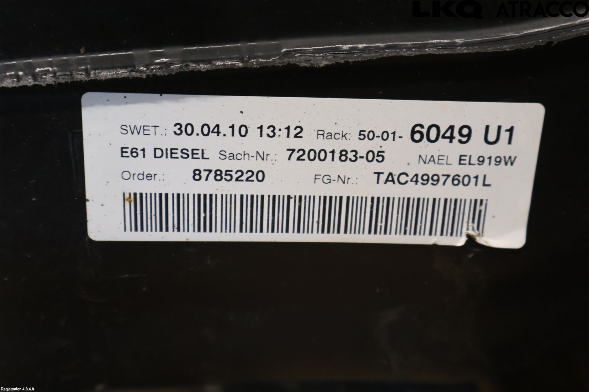 BMW 5 E60/61 Sed/Tou 02-10 Drivstofftank Diesel