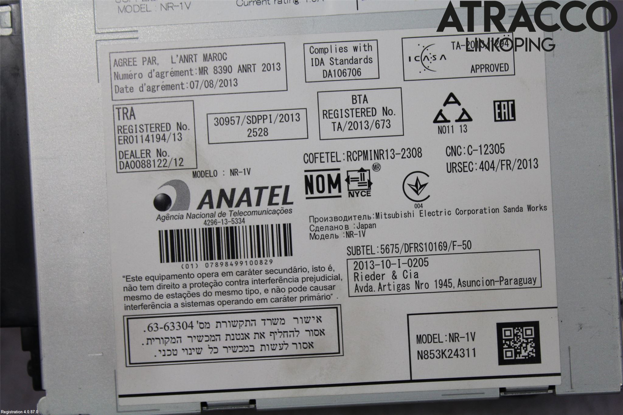 Volvo V40 12-19 Stereo Radio Med Cd