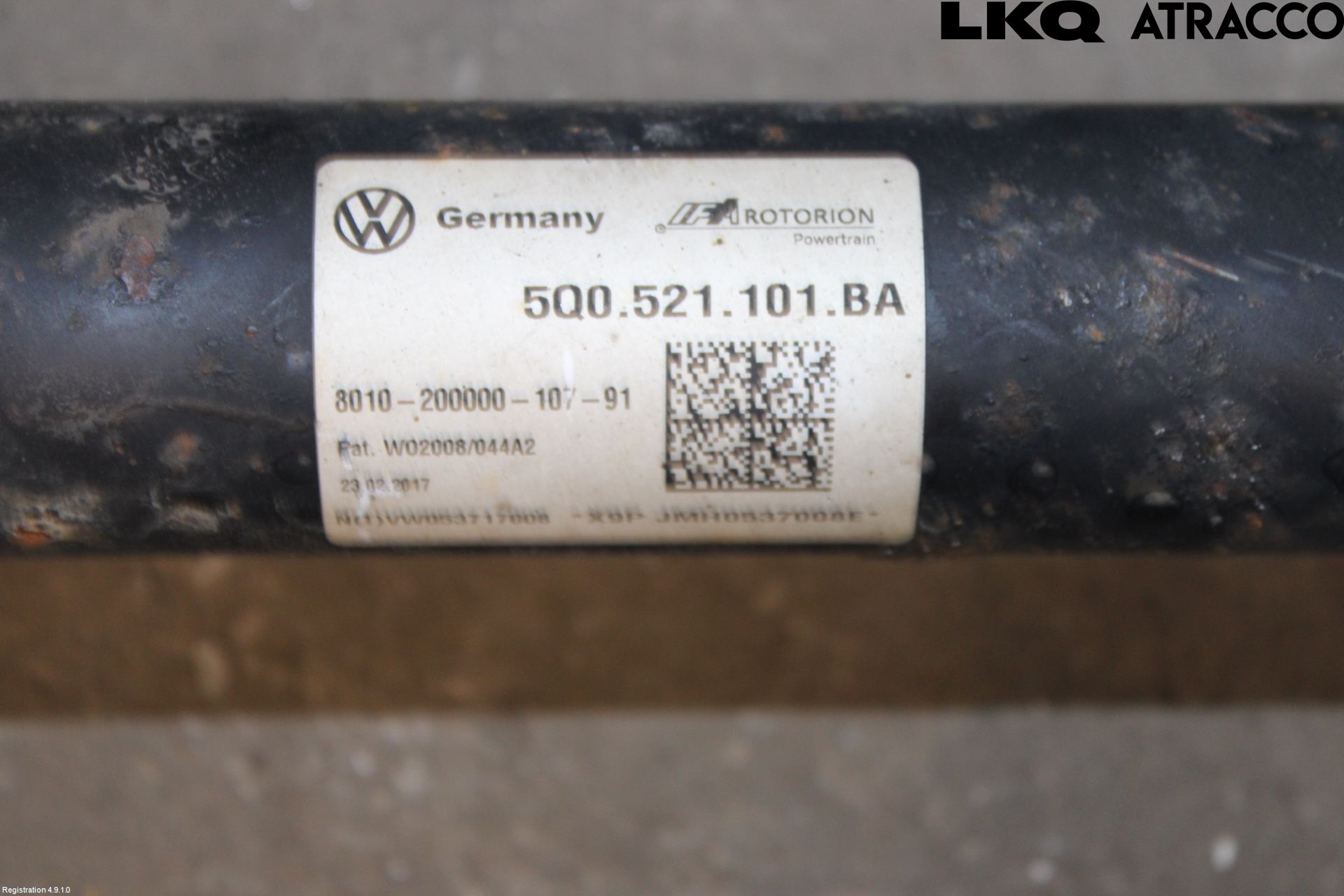 Volkswagen VW GOLF / E-GOLF VII 13-20 Mellomaksel Kompl
