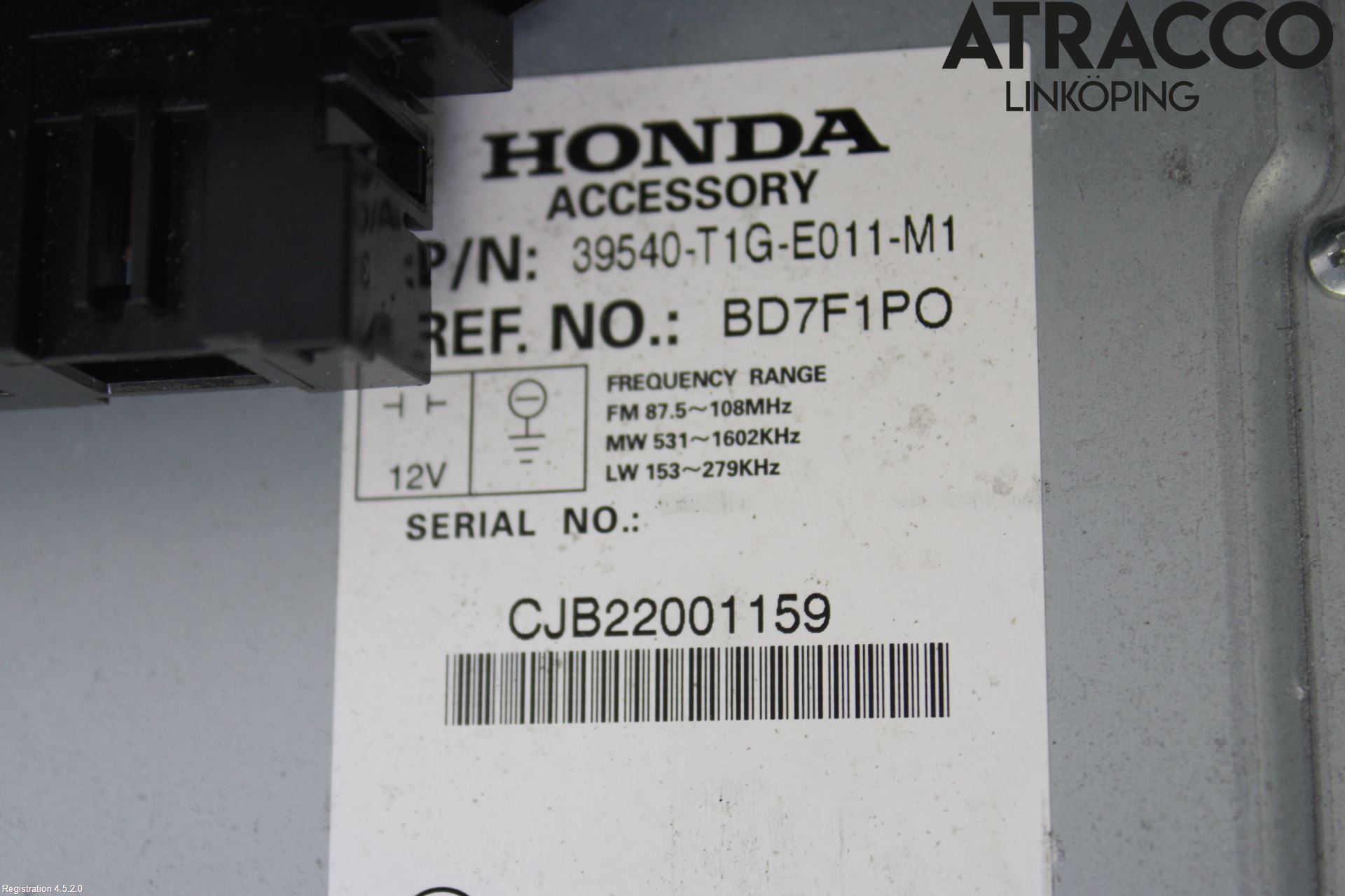 Honda CR-V 13-18 Stereo Radio Med Cd