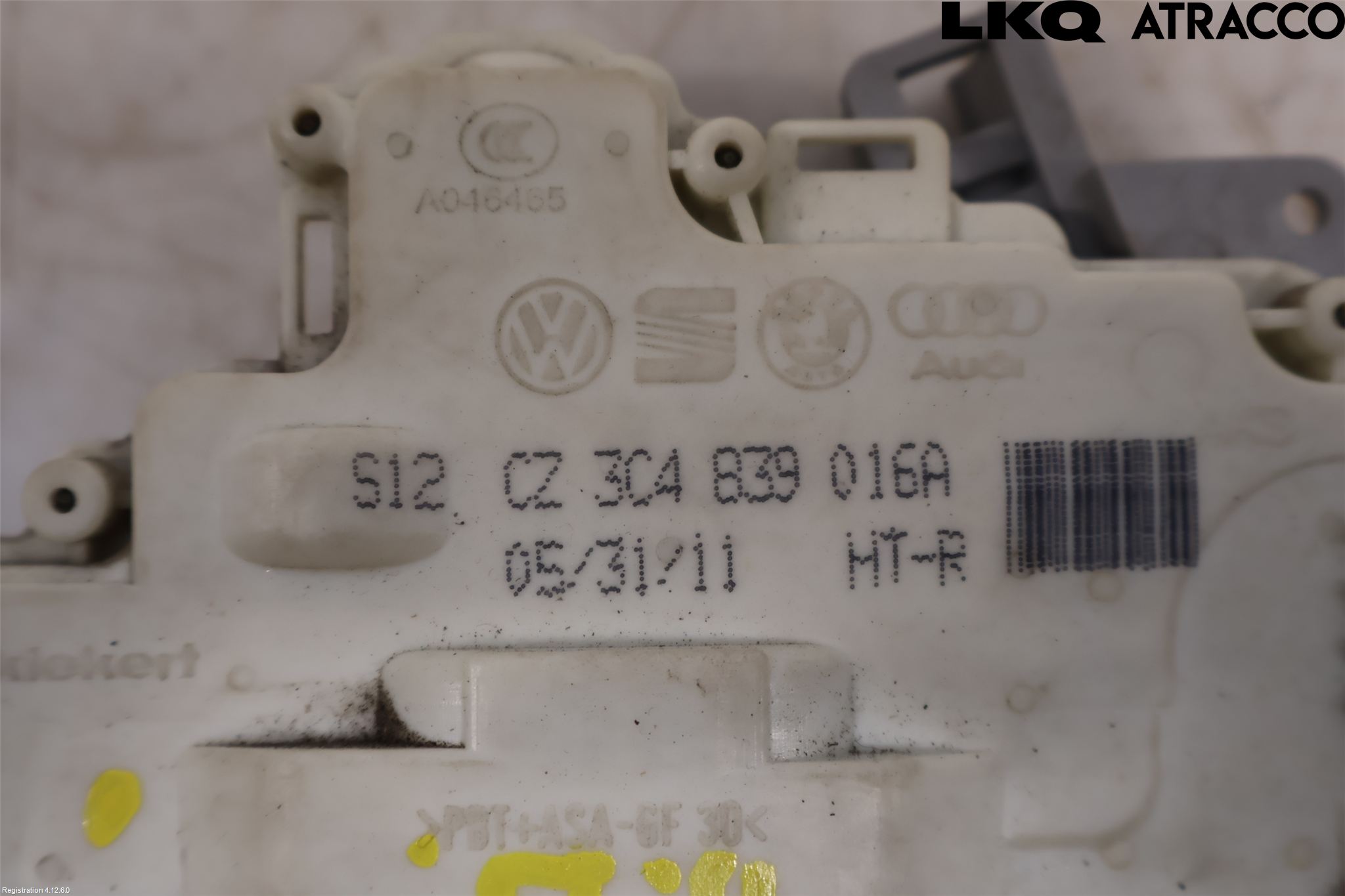 Volkswagen VW PASSAT 11-14 Dørlås - Låsekasse