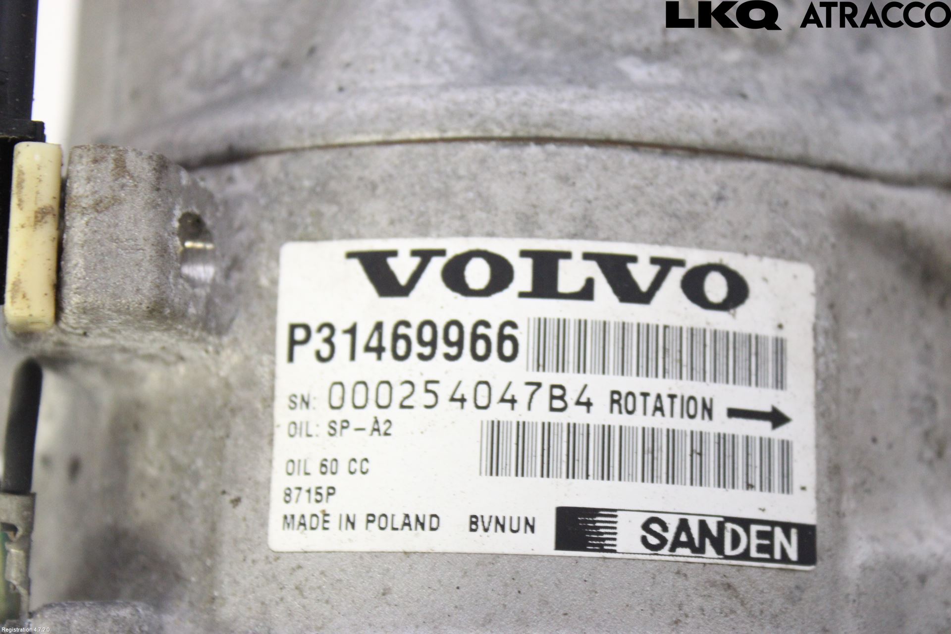 Volvo V90 17->> Varme Ac Kompressor