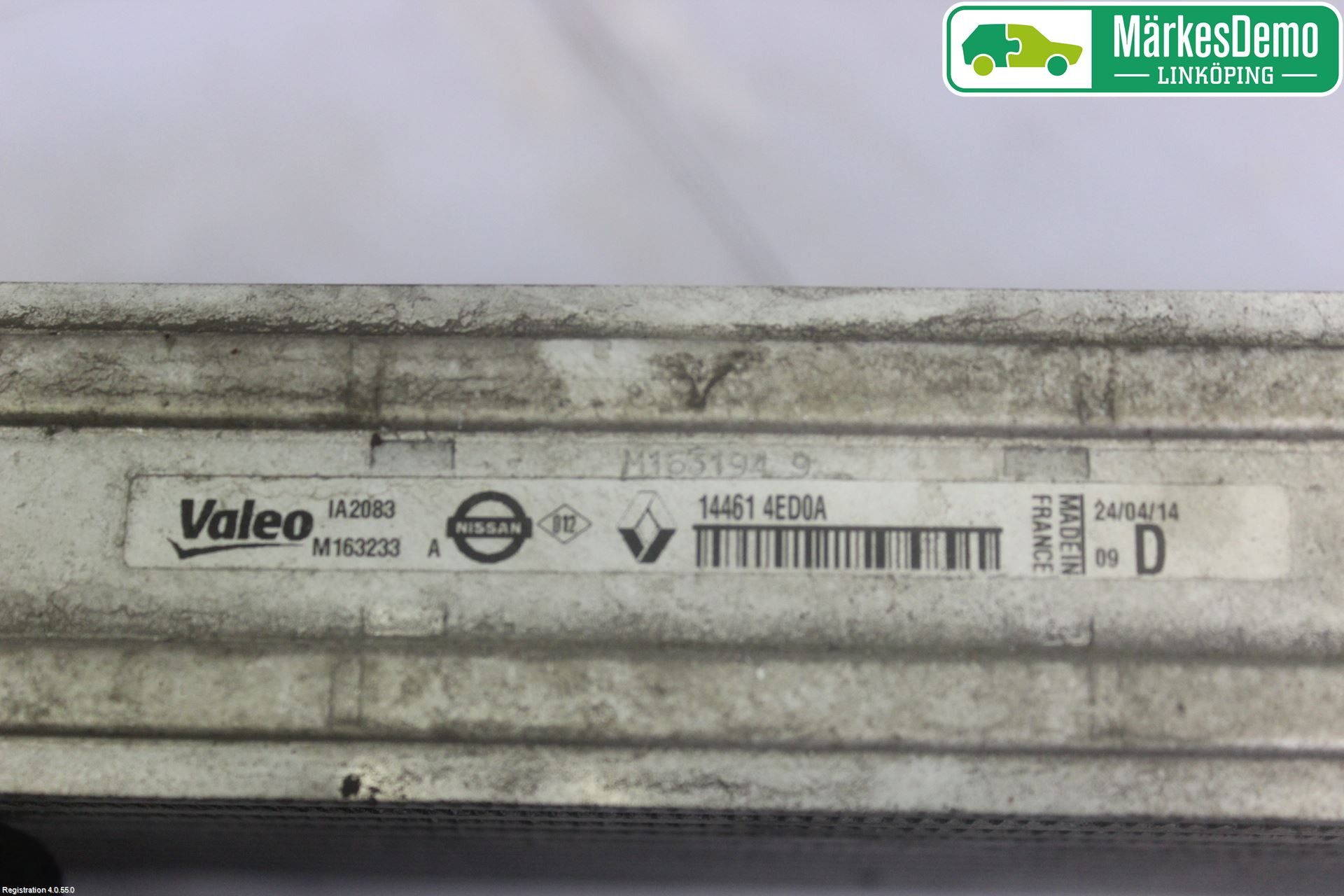 Nissan QASHQAI 14-17 Intercooler Radiator