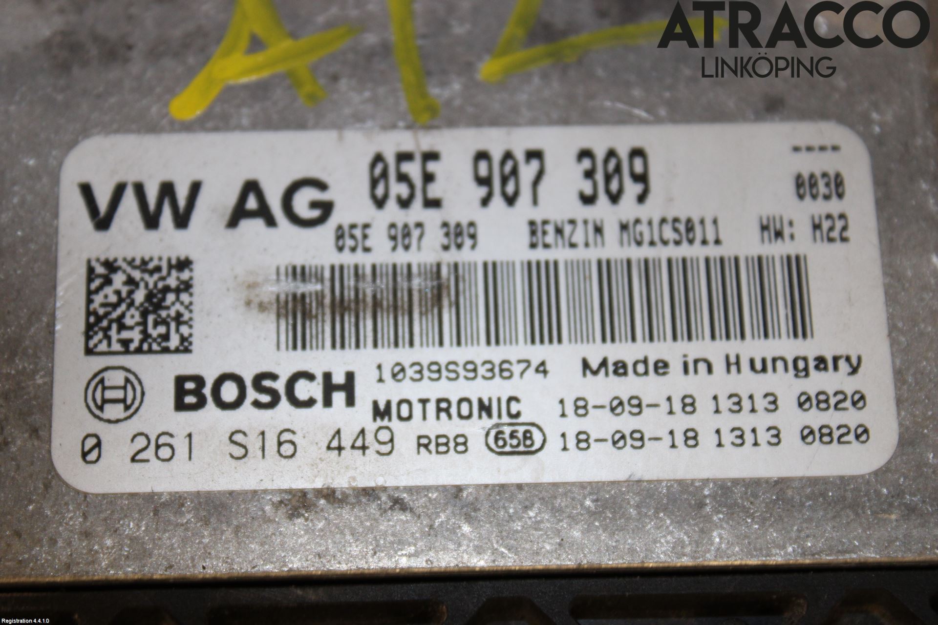 Volkswagen VW GOLF / E-GOLF VII 13-20 Styreenhet Innsprøytning