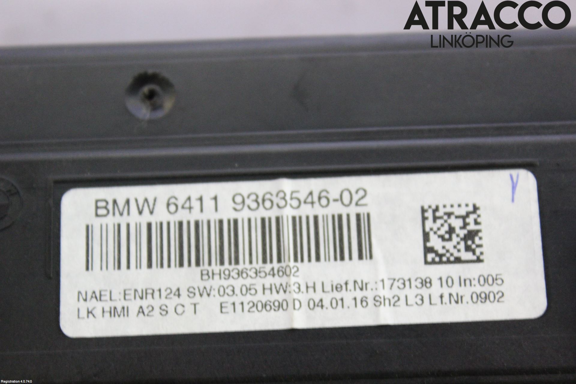 BMW 3 F30/F31/F80 12-19 Varme Ac Betjening-Display