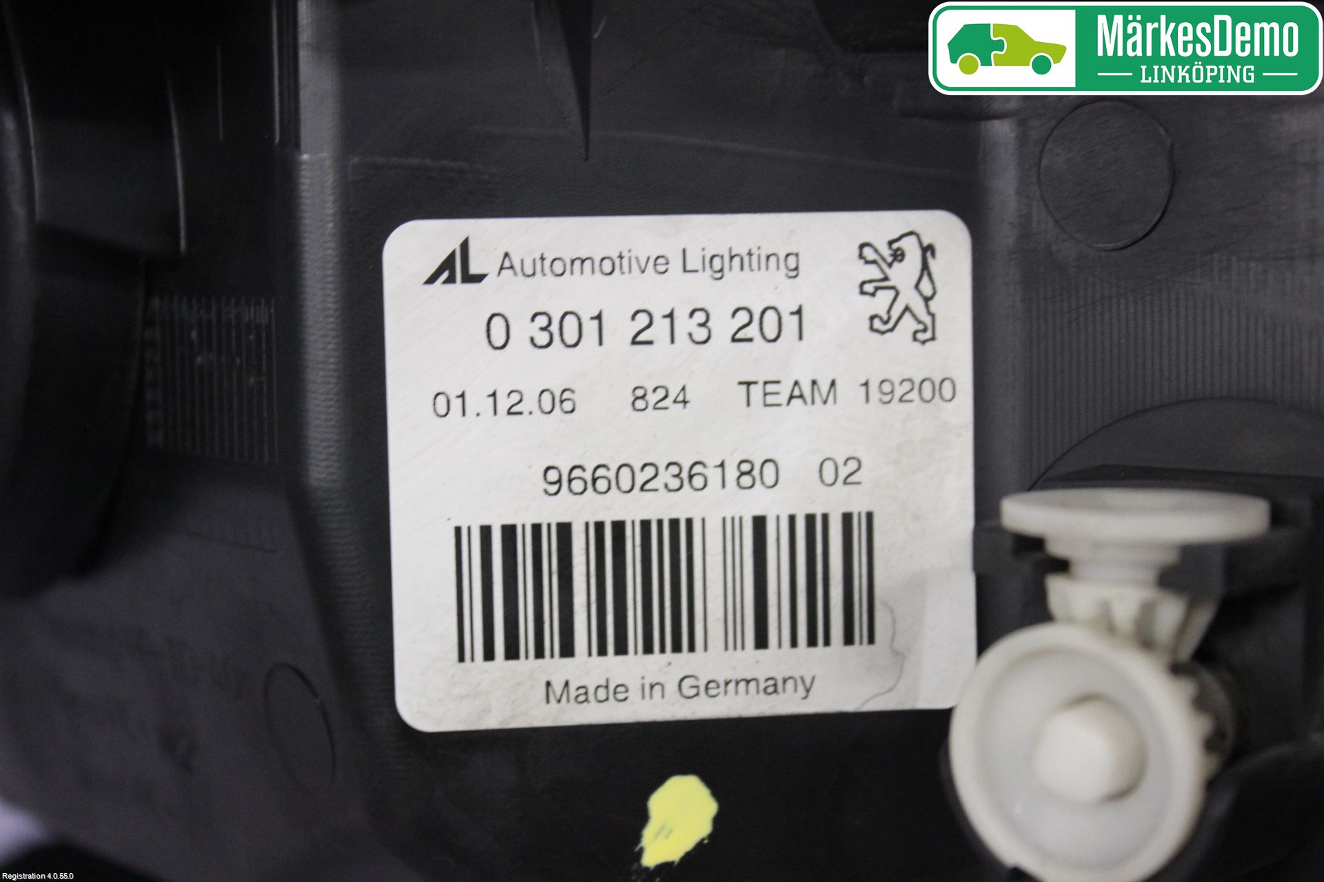 Peugeot 407 Frontlykt Venstre