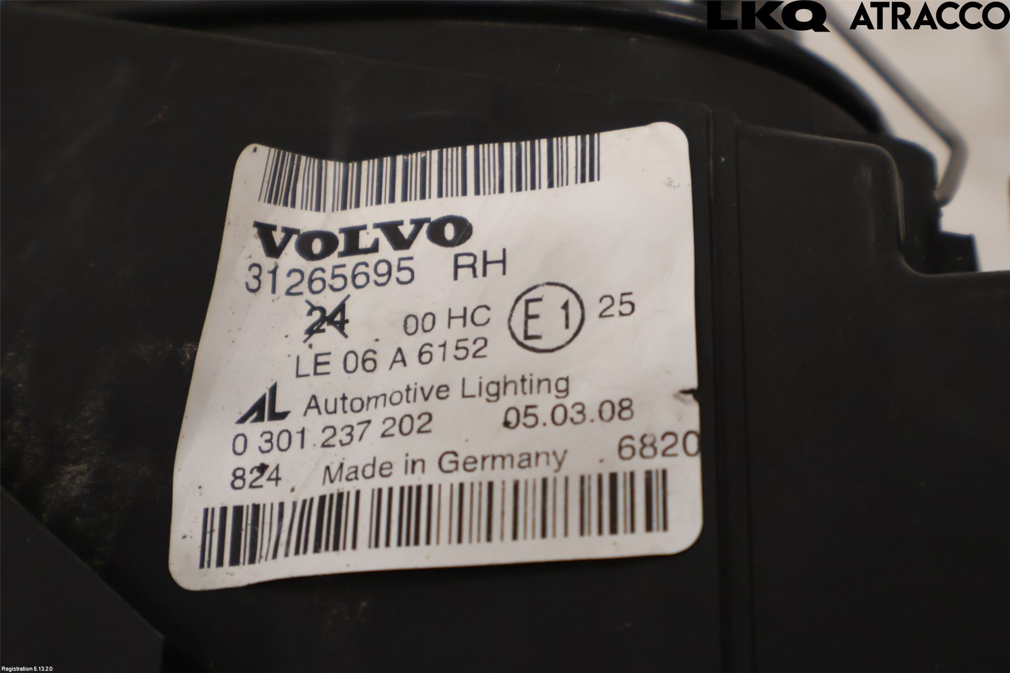 Volvo V50 08-12 Frontlykt Høyre