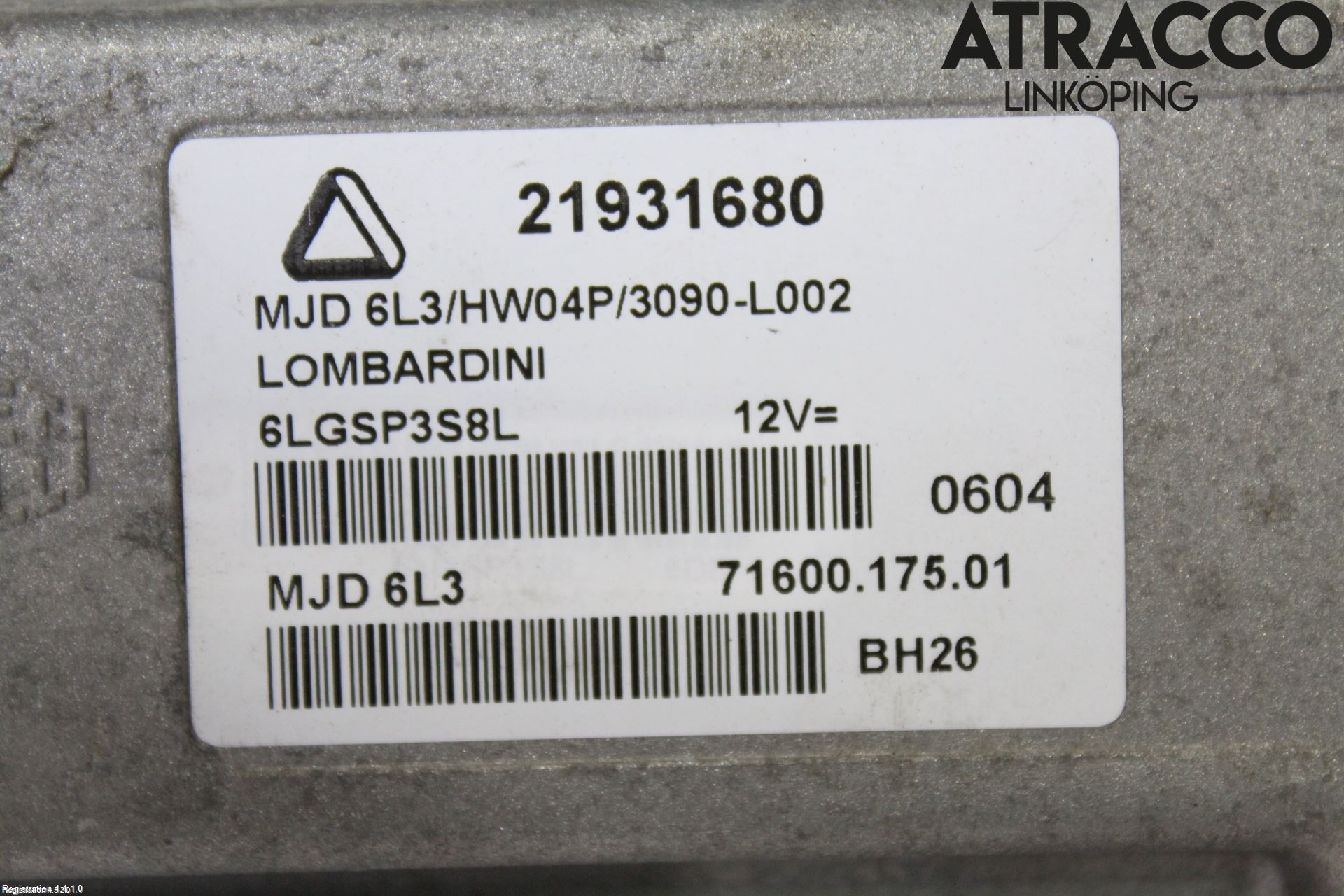 Mopedbil Ligier LIGIER IXO Styreenhet Dieselpumpe