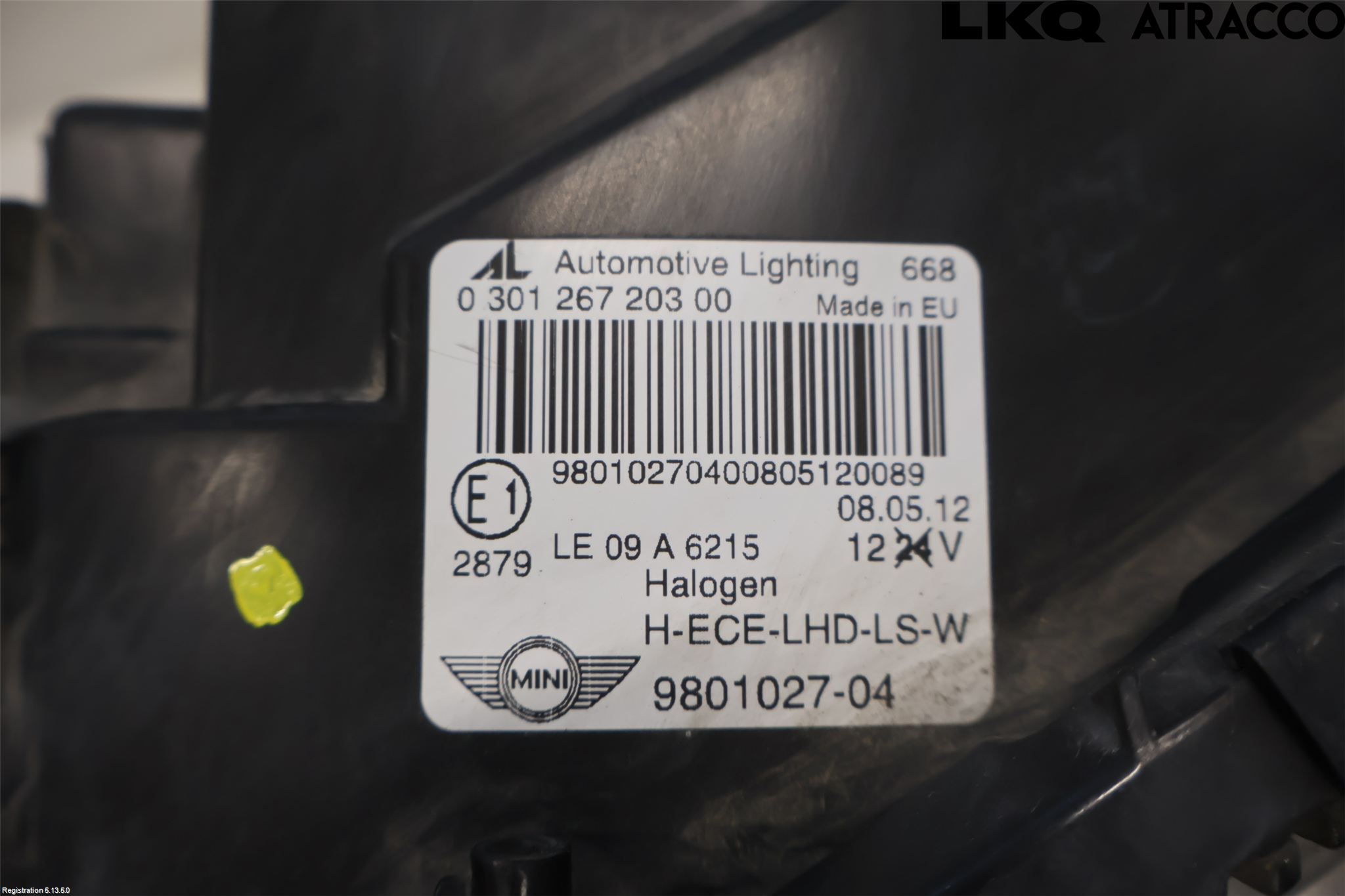 Mini COUNTRYMAN R60 11-16 Frontlykt Venstre