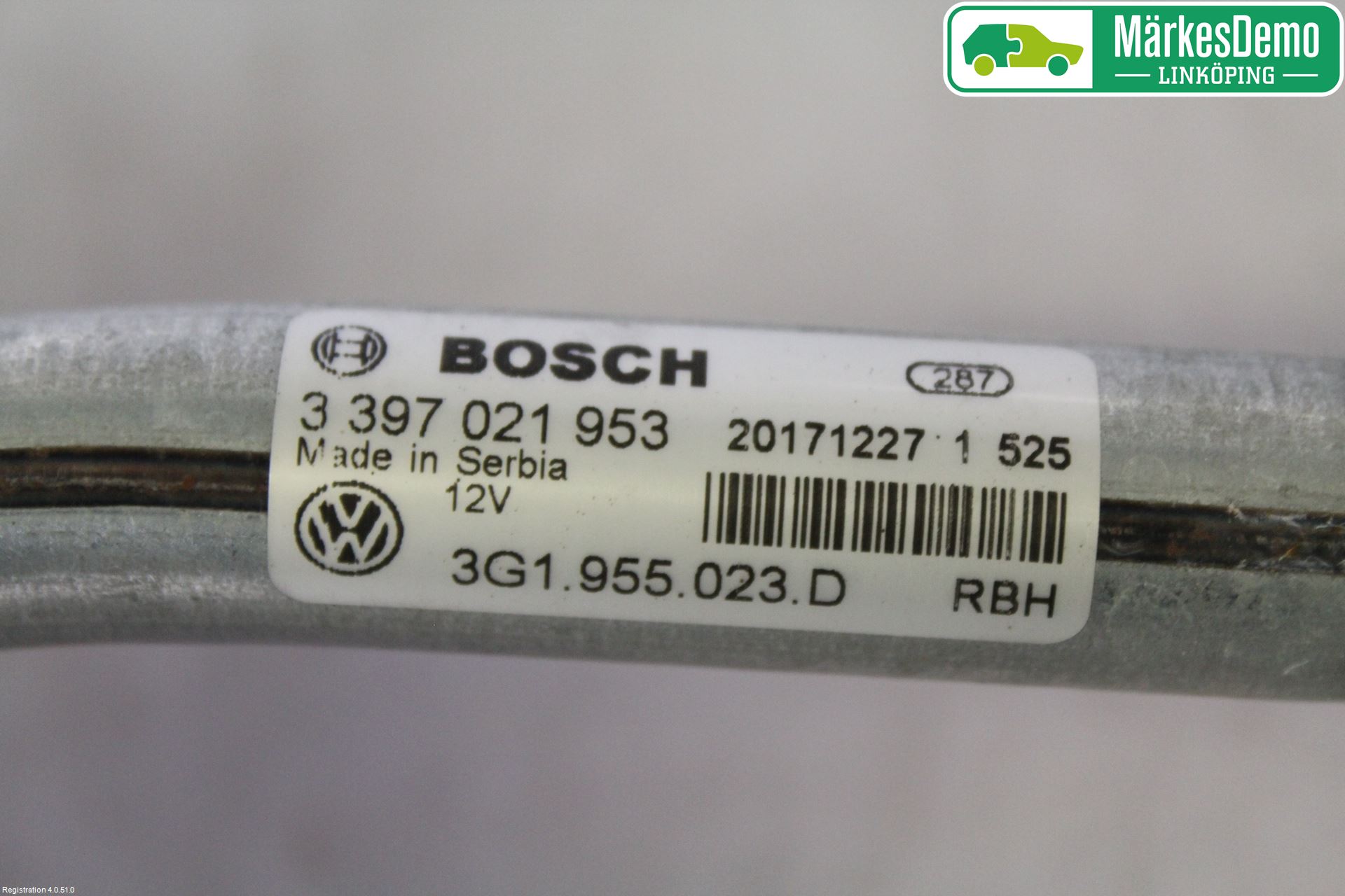 Volkswagen VW PASSAT 15-19 Viskermotor Frontrute