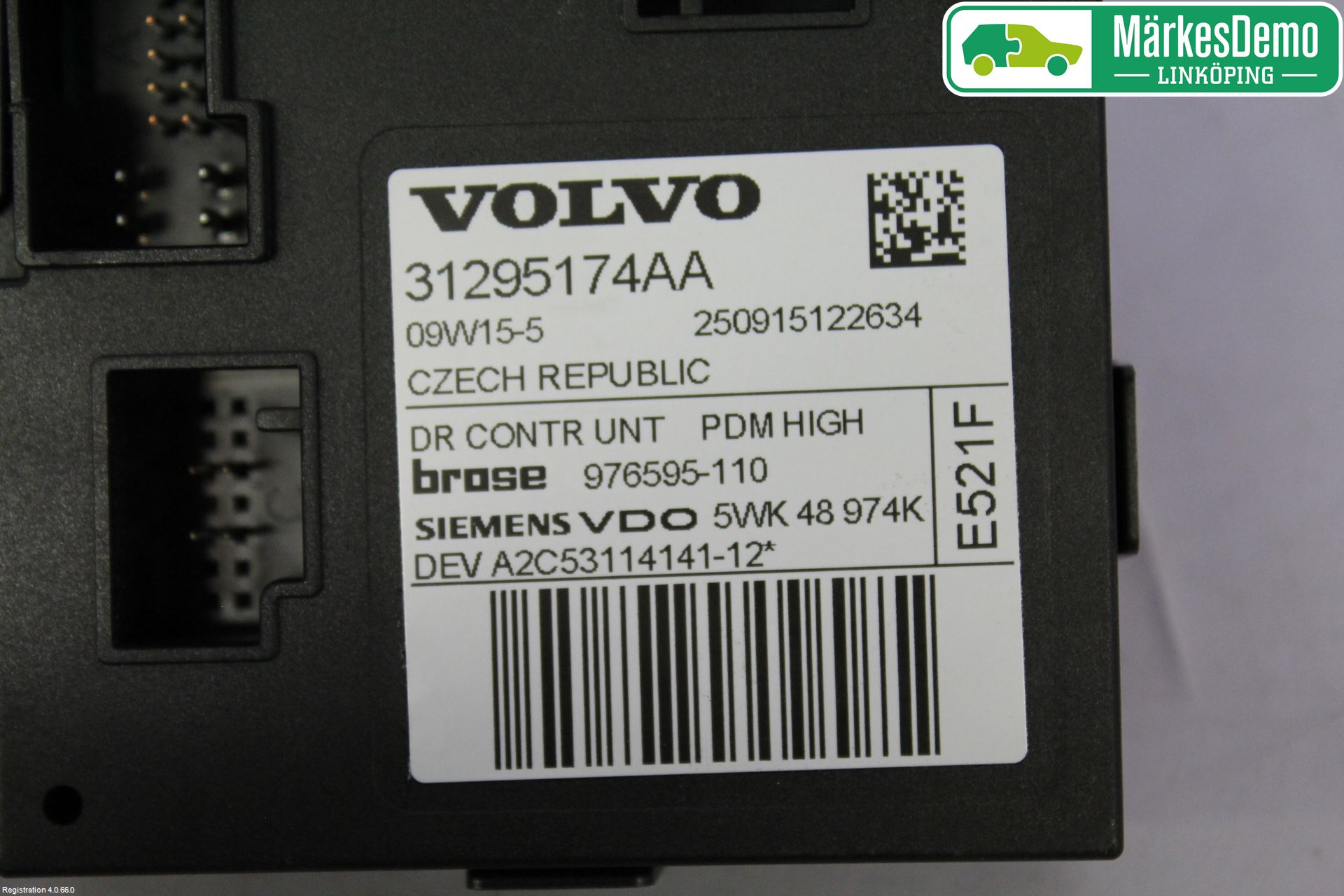 Volvo C30 07-10 Vindusheismotor