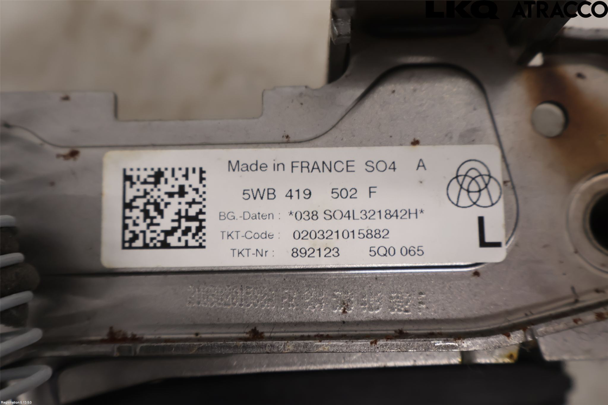 Volkswagen VW GOLF / E-GOLF VIII 20- Rattakselaggregat Justerbart