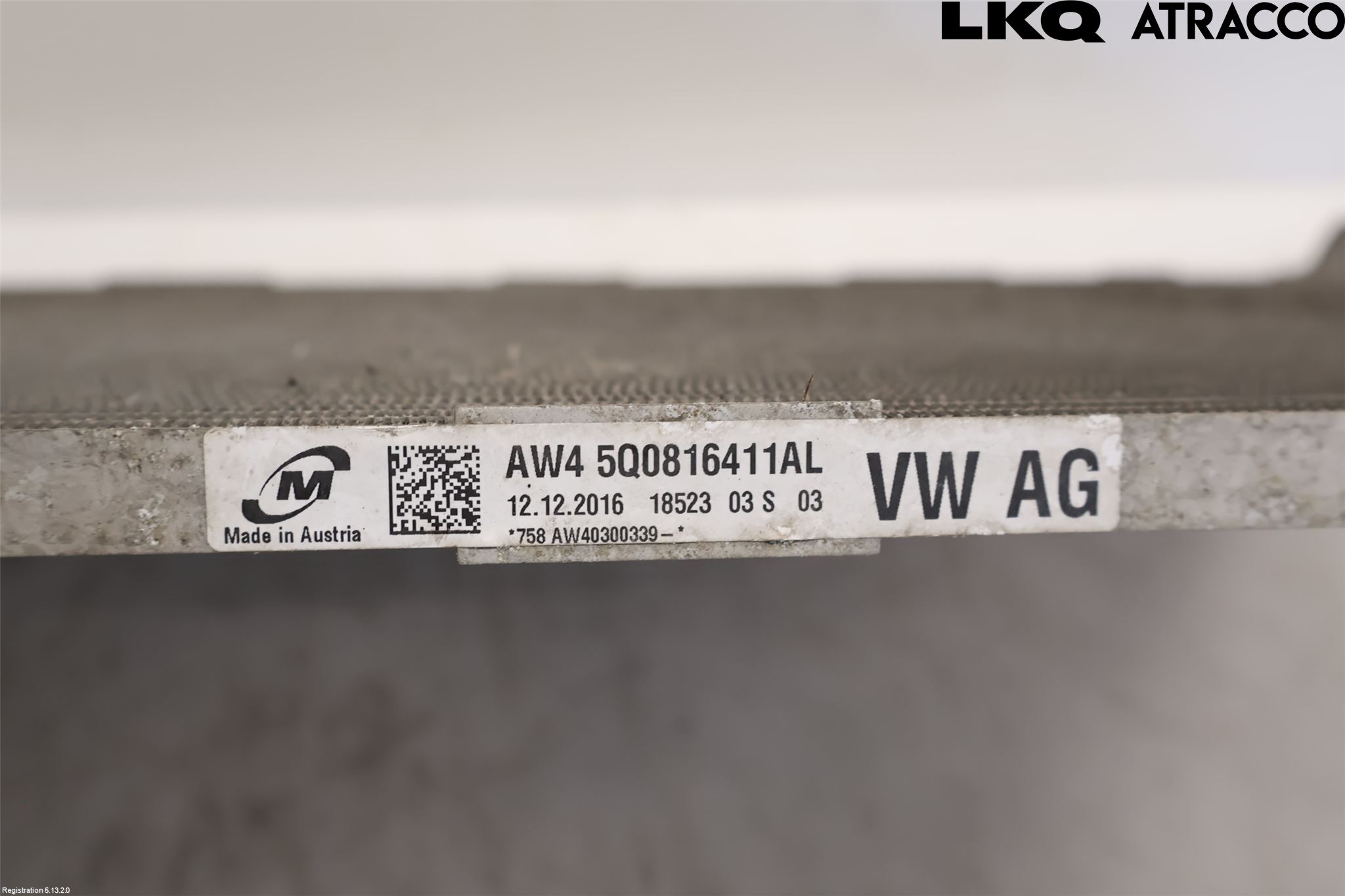 Volkswagen VW GOLF / E-GOLF VII 13-20 Varme Ac Kondenser-Kjøler