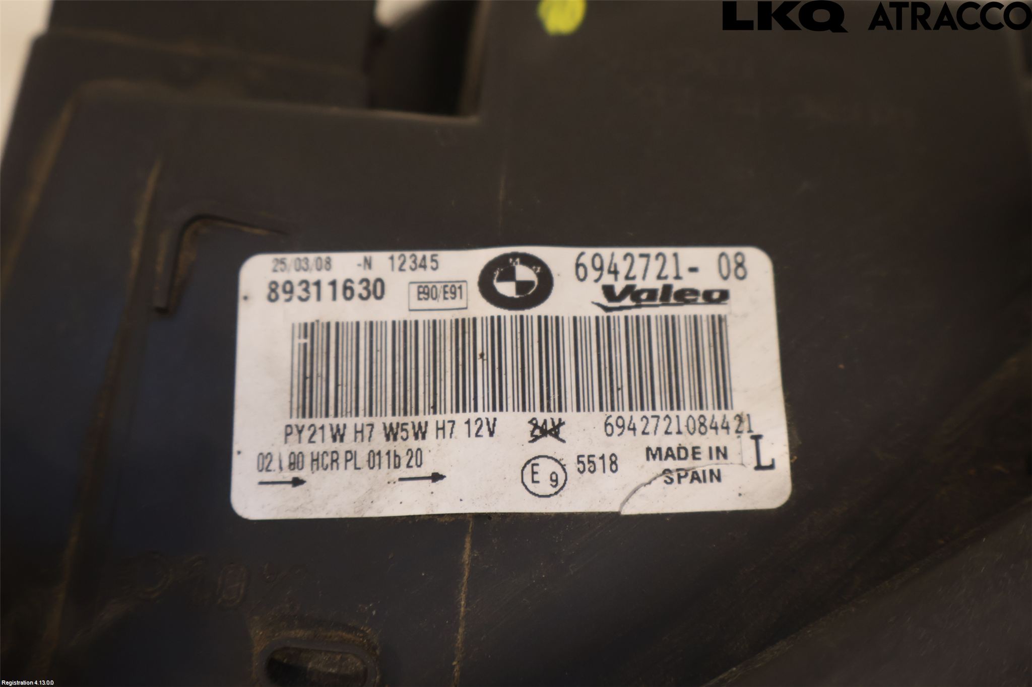 BMW 3 E90/91 SED/TOU 05-12 Frontlykt Venstre