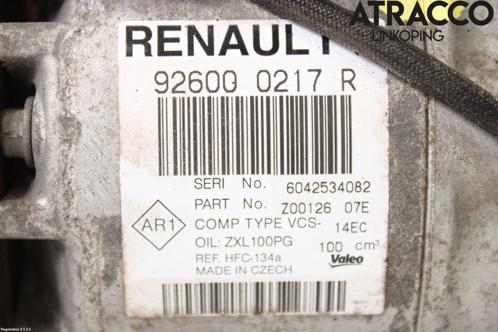 Renault CAPTUR 13-19 Varme Ac Kompressor