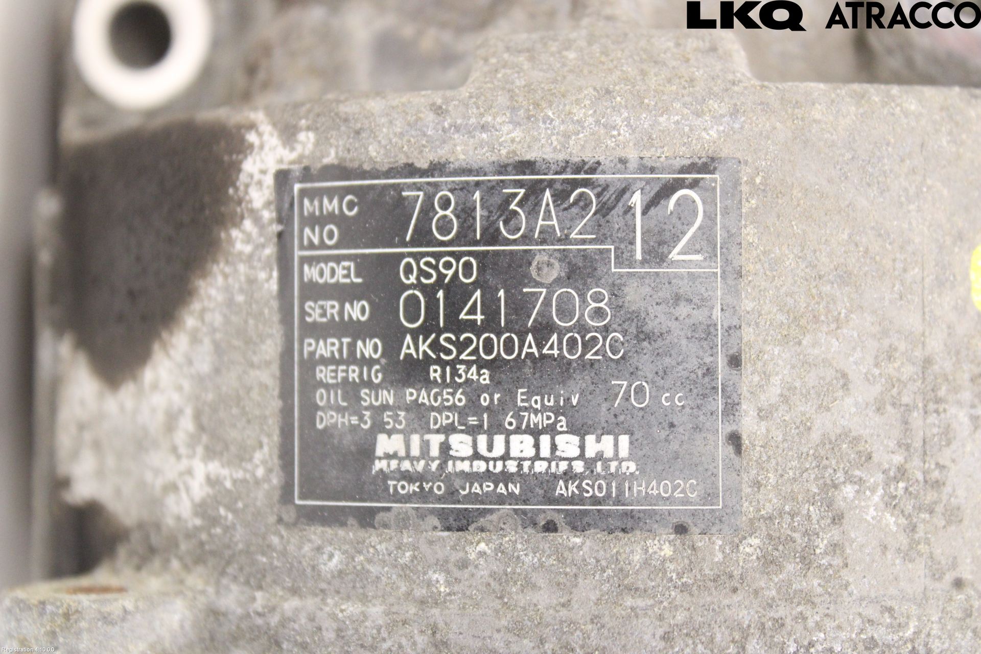 Mitsubishi LANCER 07-14 Varme Ac Kompressor
