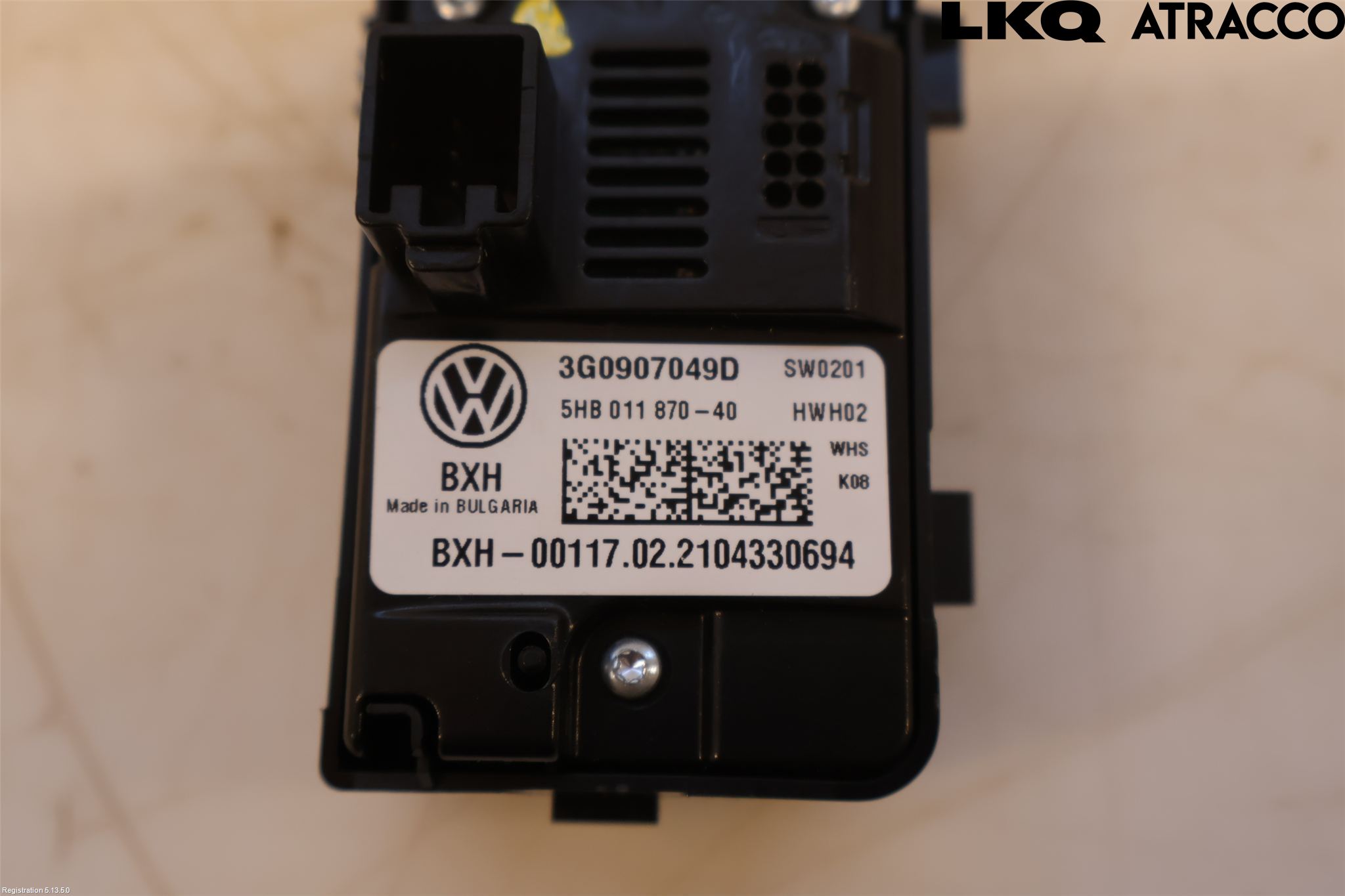 Volkswagen VW GOLF / E-GOLF VIII 20- Varme Ac Betjening-Display