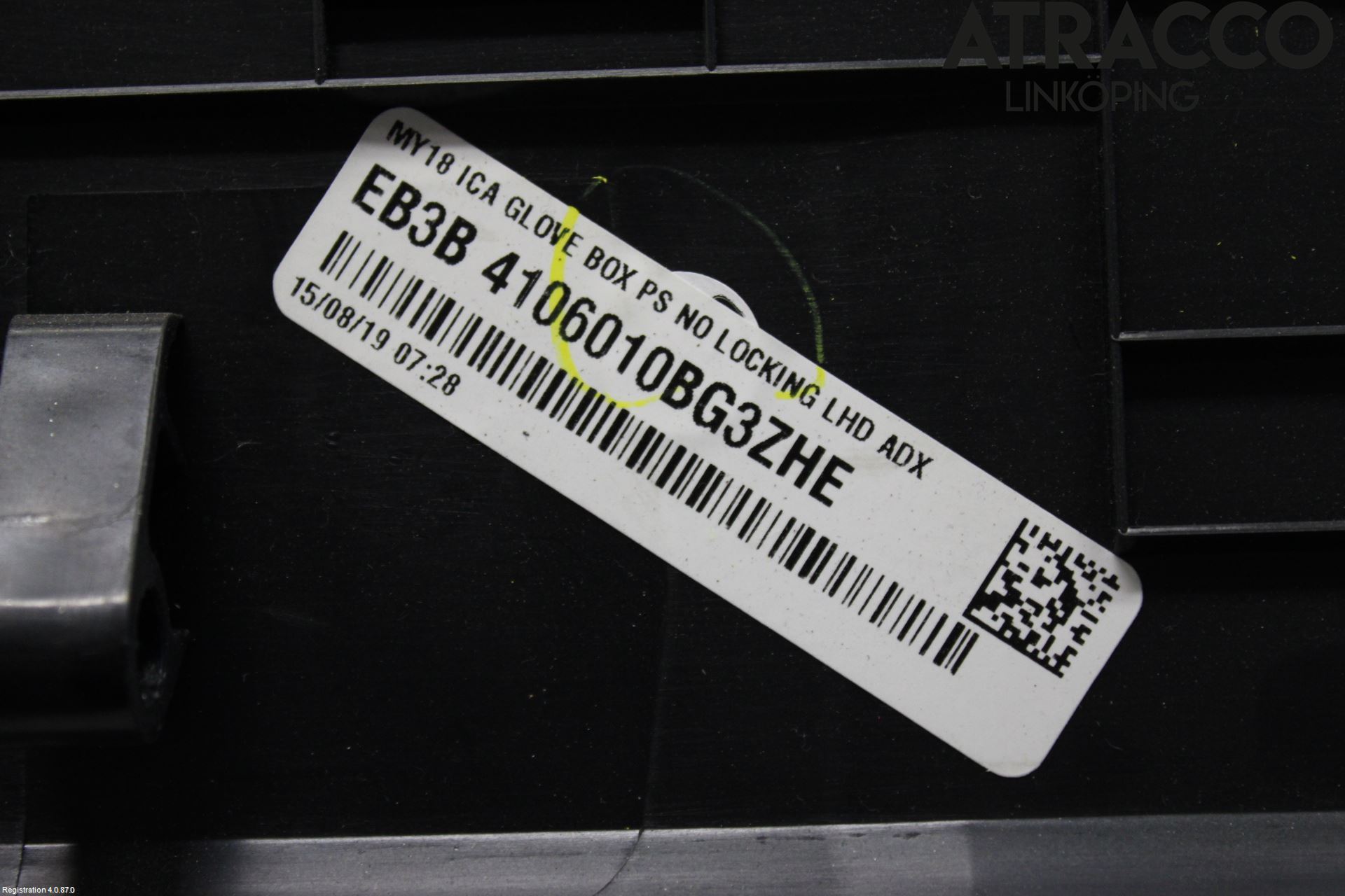 Ford RANGER EU 12-23 Innr Hanskerom Lokk