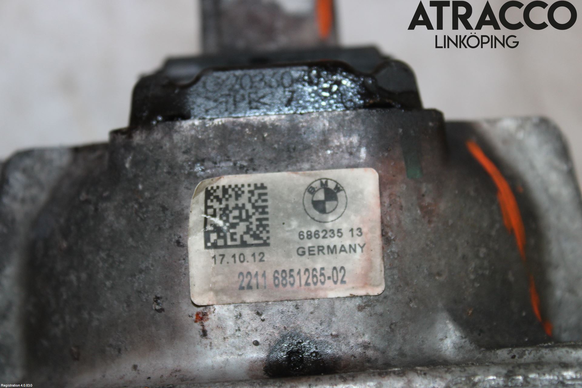 BMW 5 F10/F11/F18 09-17 Motor Feste Stål-Alu