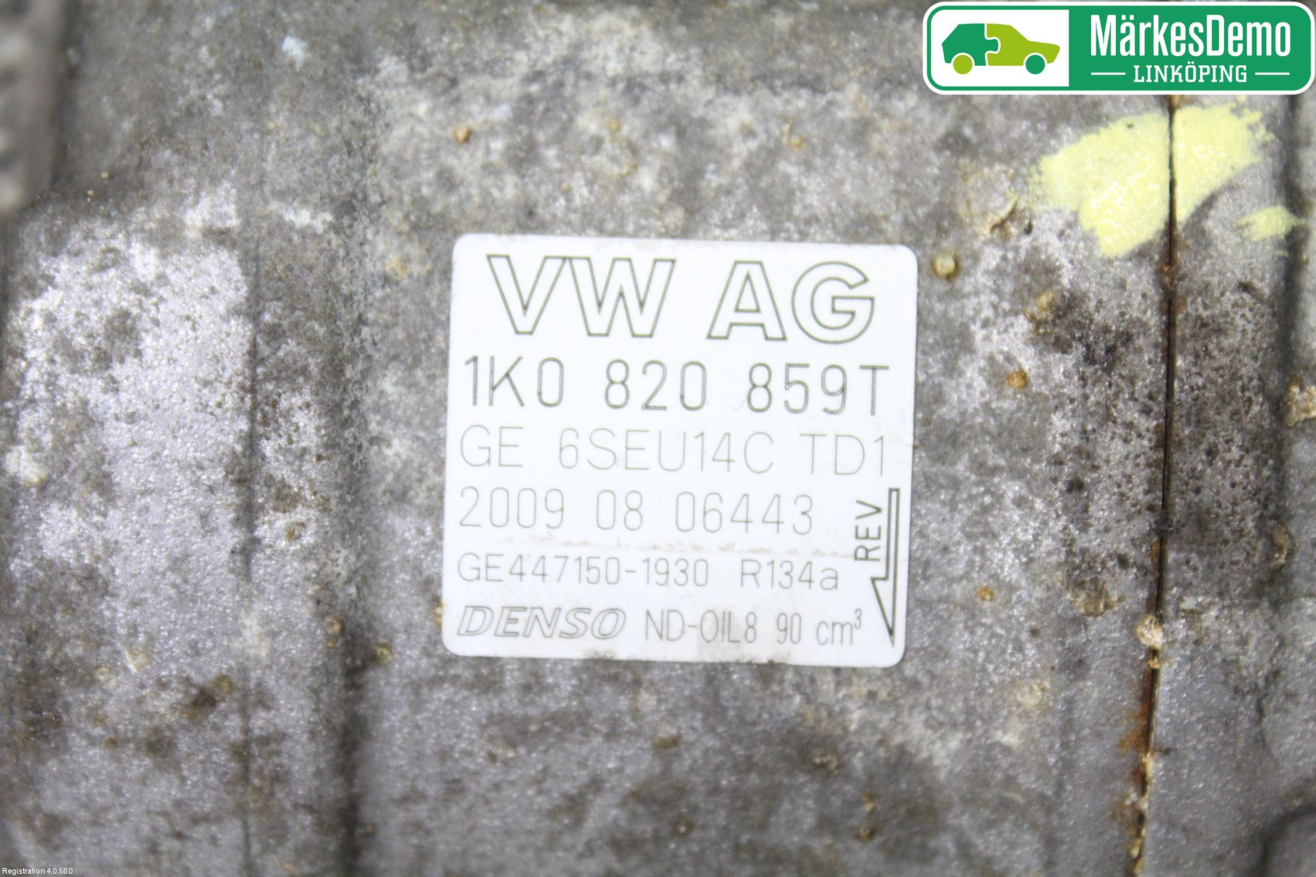 Skoda OCTAVIA (1Z) 05-13 Varme Ac Kompressor
