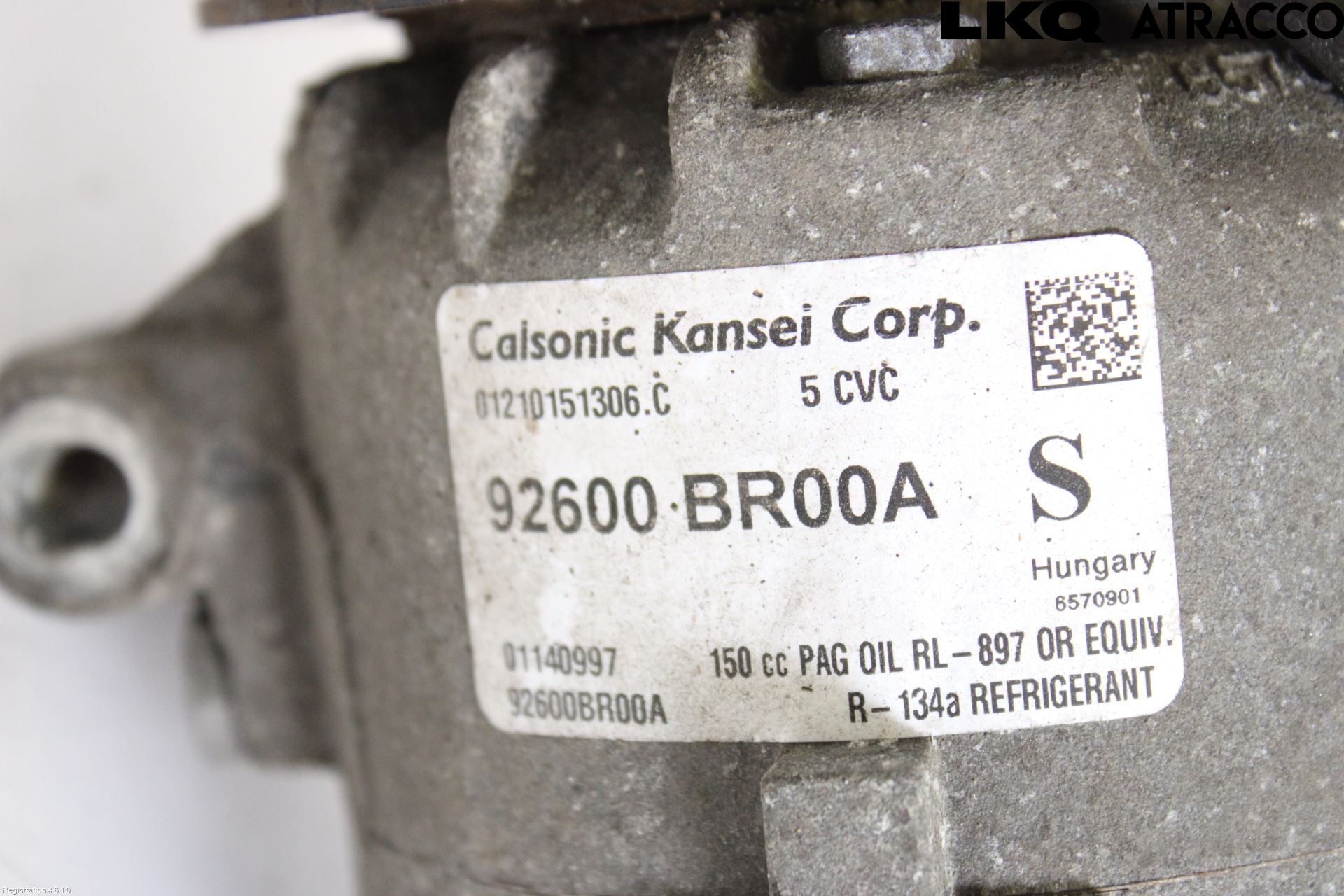 Nissan QASHQAI 10-14 Varme Ac Kompressor