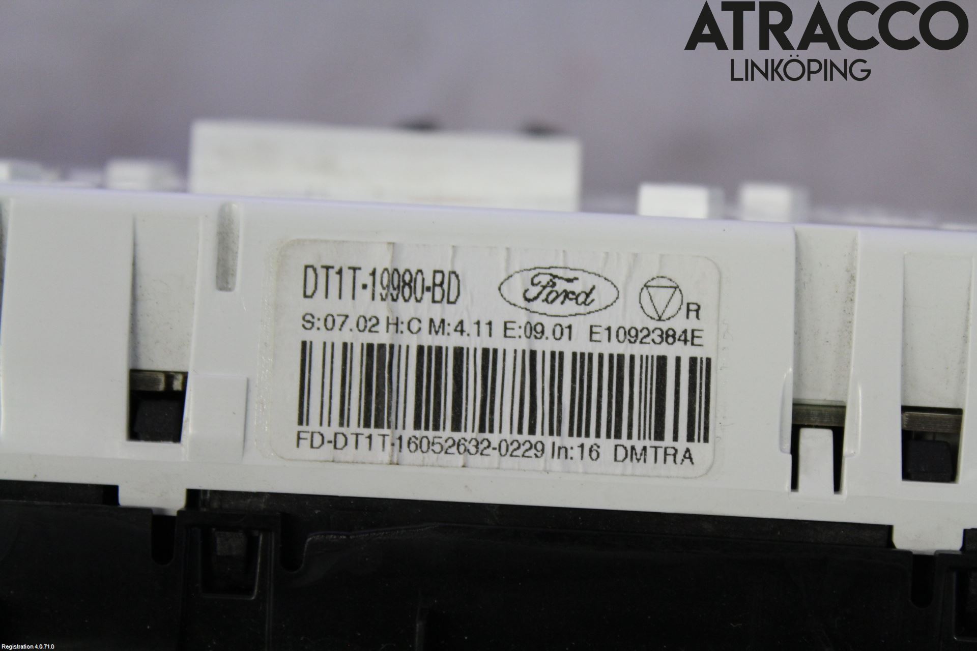 Ford TRANSIT/TOURNEO CONNECT 13-22 Varme Ac Betjening-Display