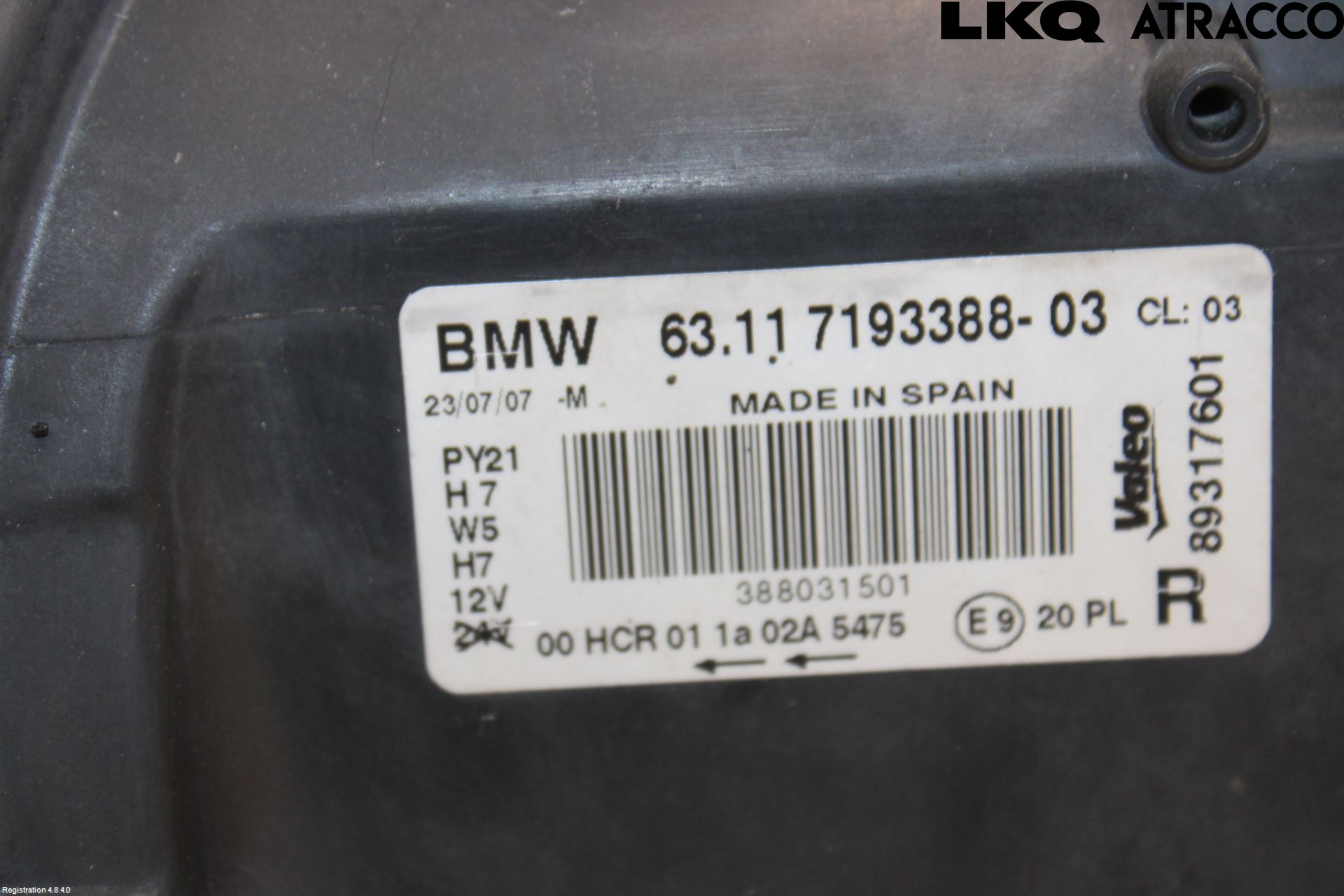 BMW 1 E87/81 5D/3D 03-11 Frontlykt Høyre