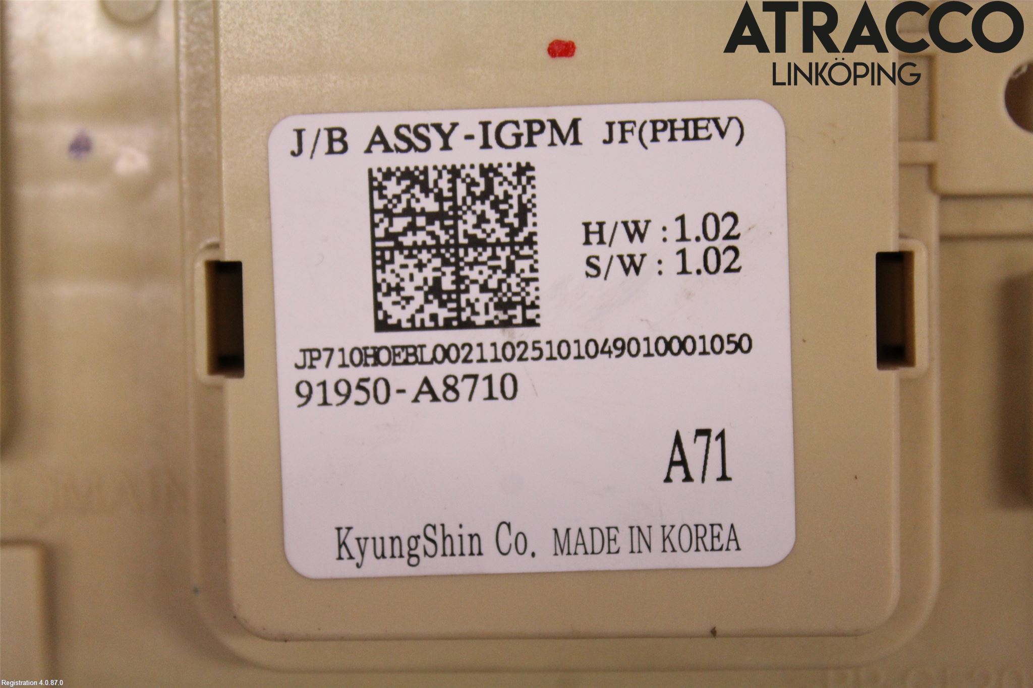 Kia OPTIMA 16-20 Sikringsboks - Elsentral