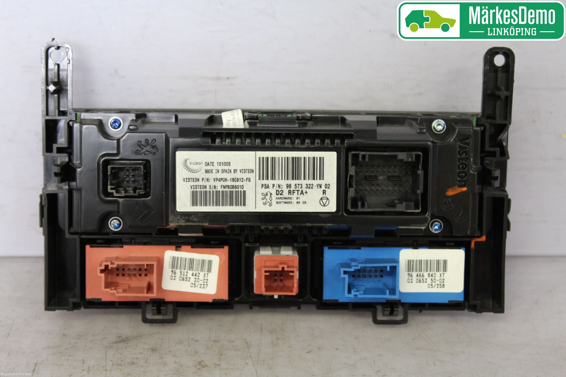 Peugeot 407 Varme Ac Betjening-Display