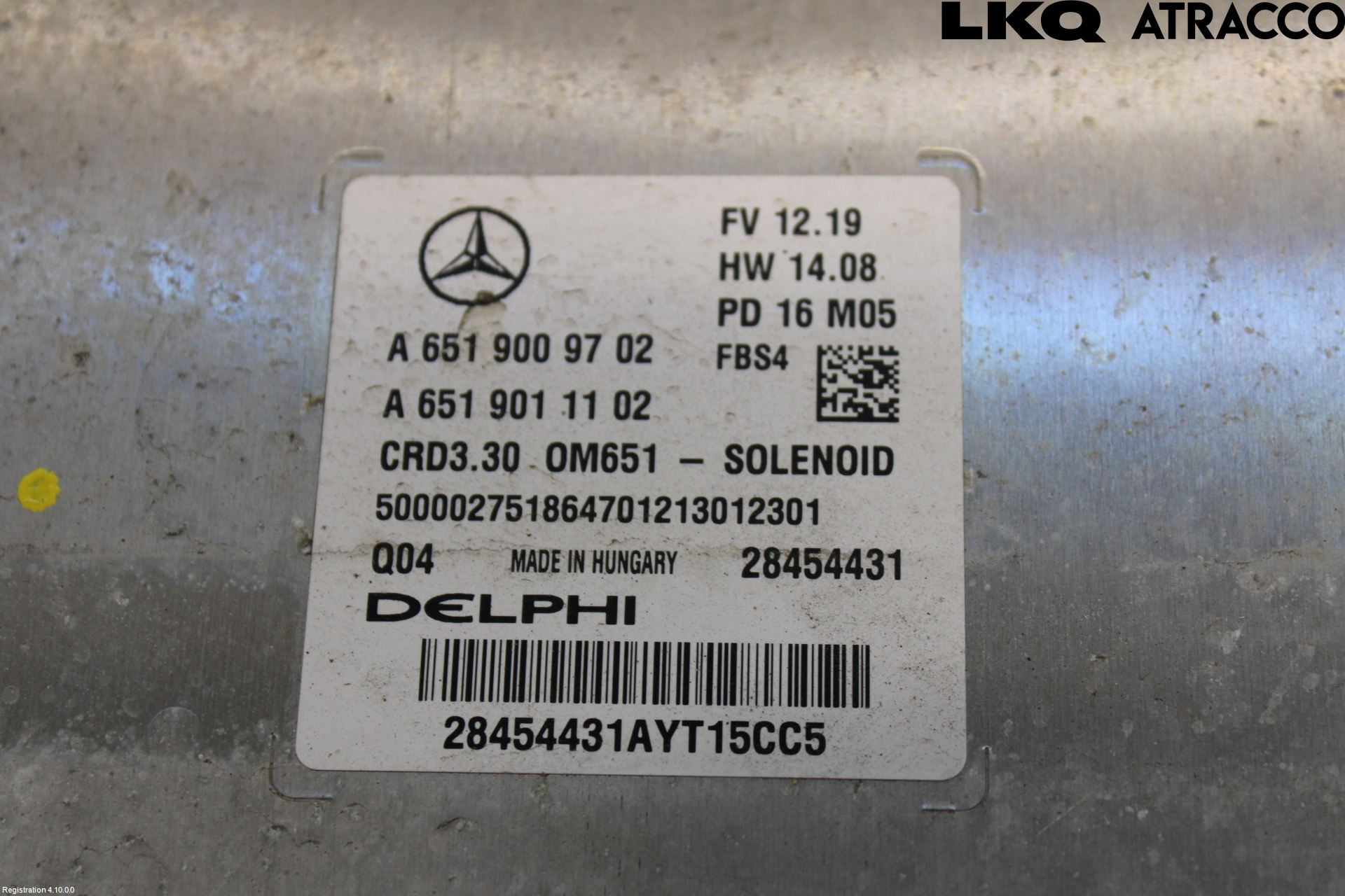 Mercedes-Benz MB CLA-KLASS (C117/X117) 13-19 Styreenhet Dieselpumpe