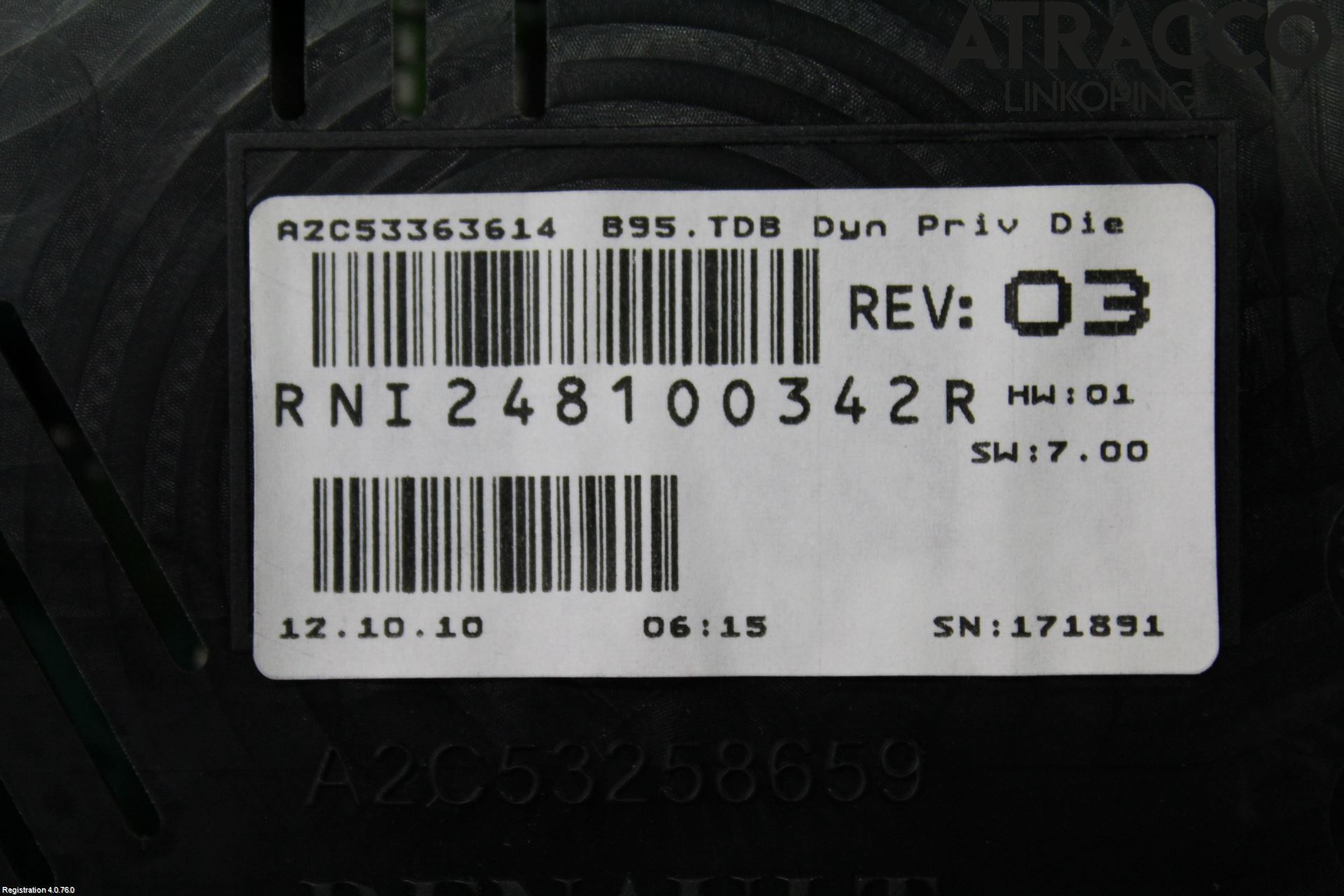 Renault MEGANE III 09-15 Instr Kombinert