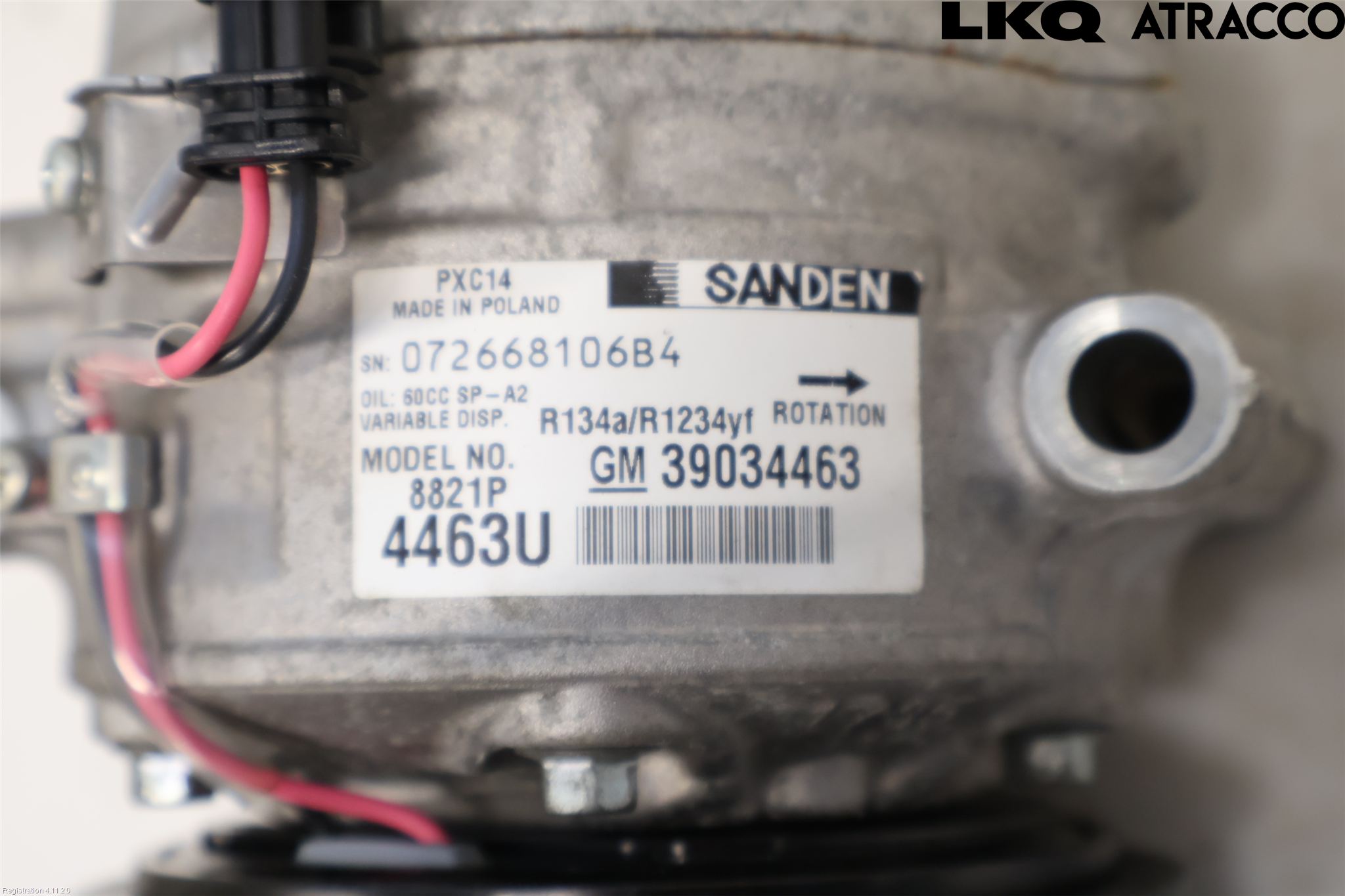 Opel ASTRA K 16-22 Varme Ac Kompressor
