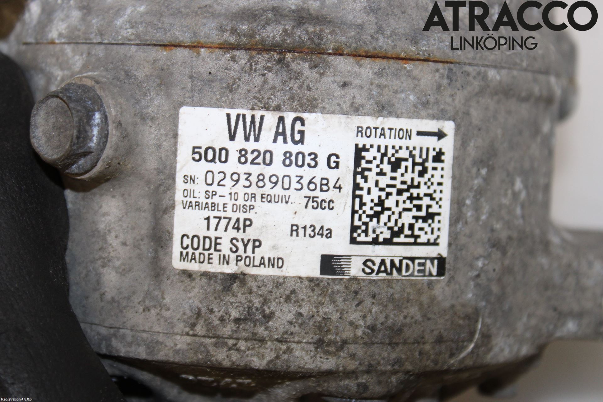 Volkswagen VW CADDY 16-20 Varme Ac Kompressor