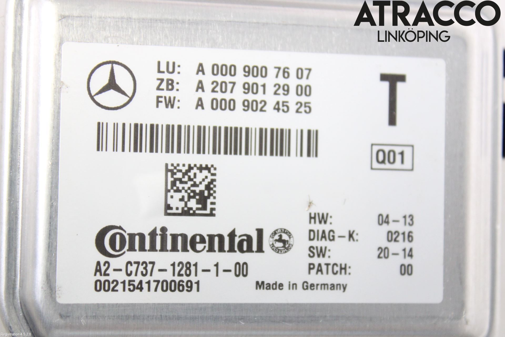 Mercedes-Benz MB CLA-KLASS (C117/X117) 13-19 Sensor Kollisjonsbeskyttelse
