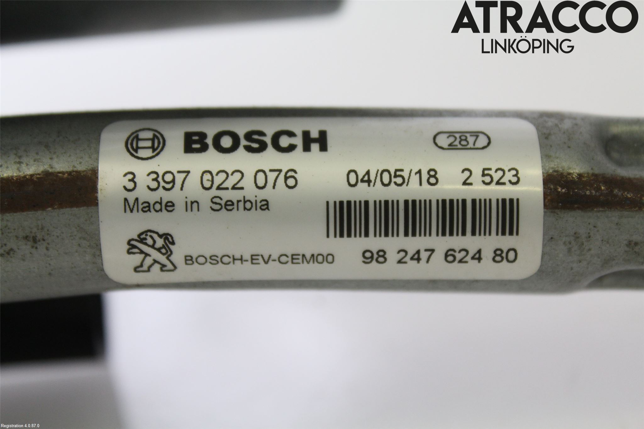 Peugeot 5008 17-24 Viskermotor Frontrute