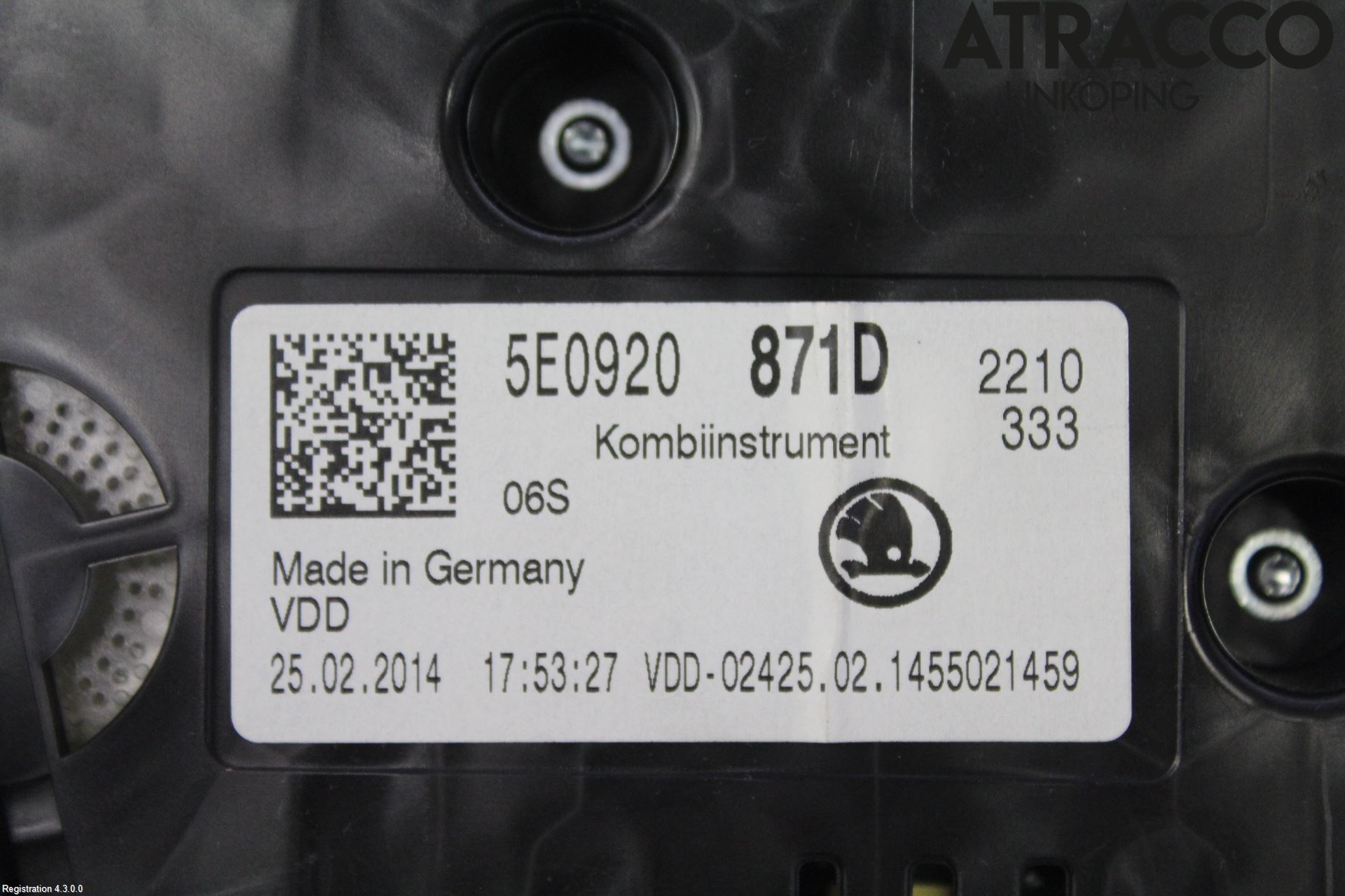 Skoda OCTAVIA (5E) 13-20 Instr Kombinert