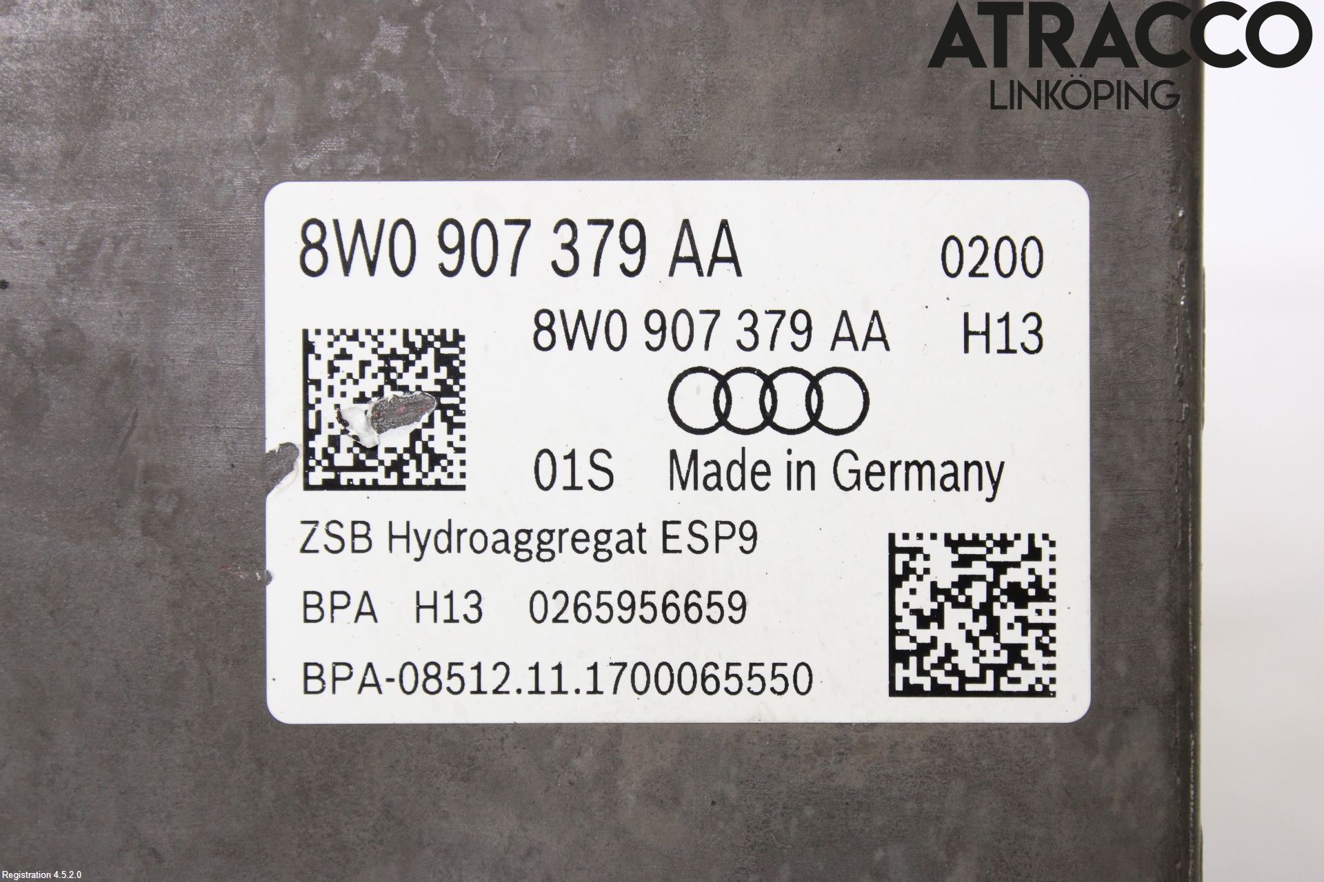 Audi A4/S4 B9 16-19 Abs Hydraulikkaggregat