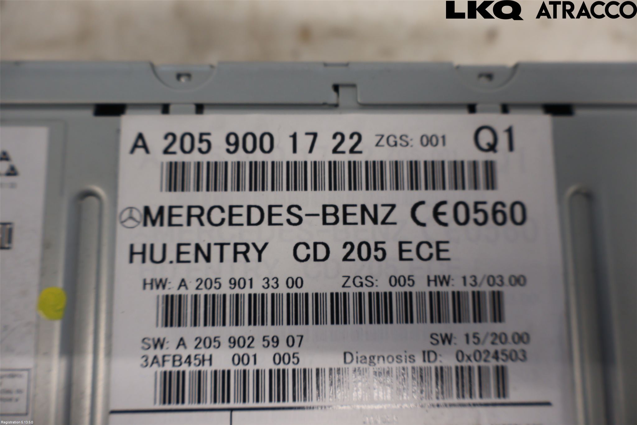 Mercedes-Benz MB C-KLASS (W205) 14-21 Stereo Radio Med Cd