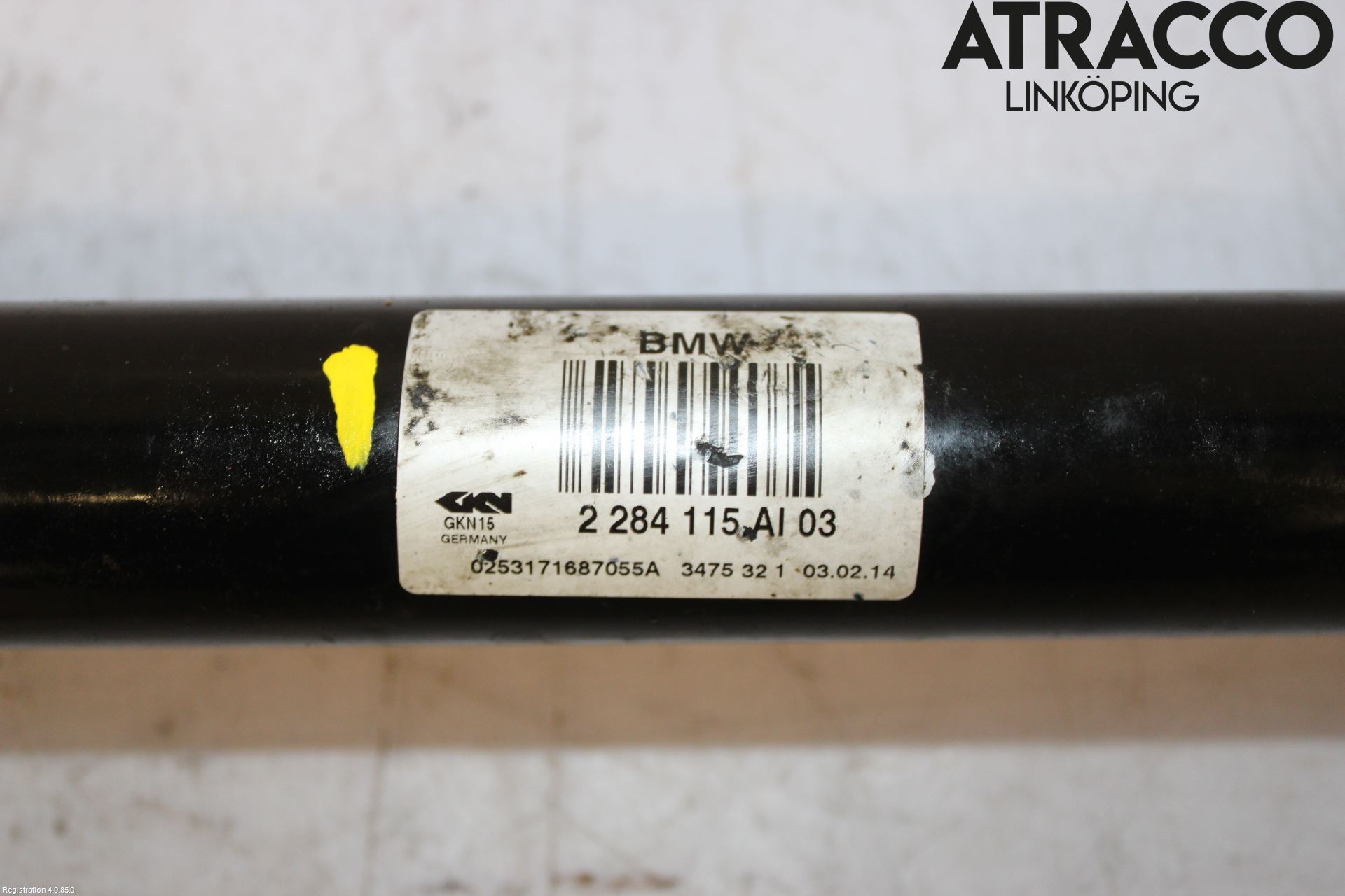 BMW 5 F10/F11/F18 09-17 Drivaksel Bak Kompl Venstre