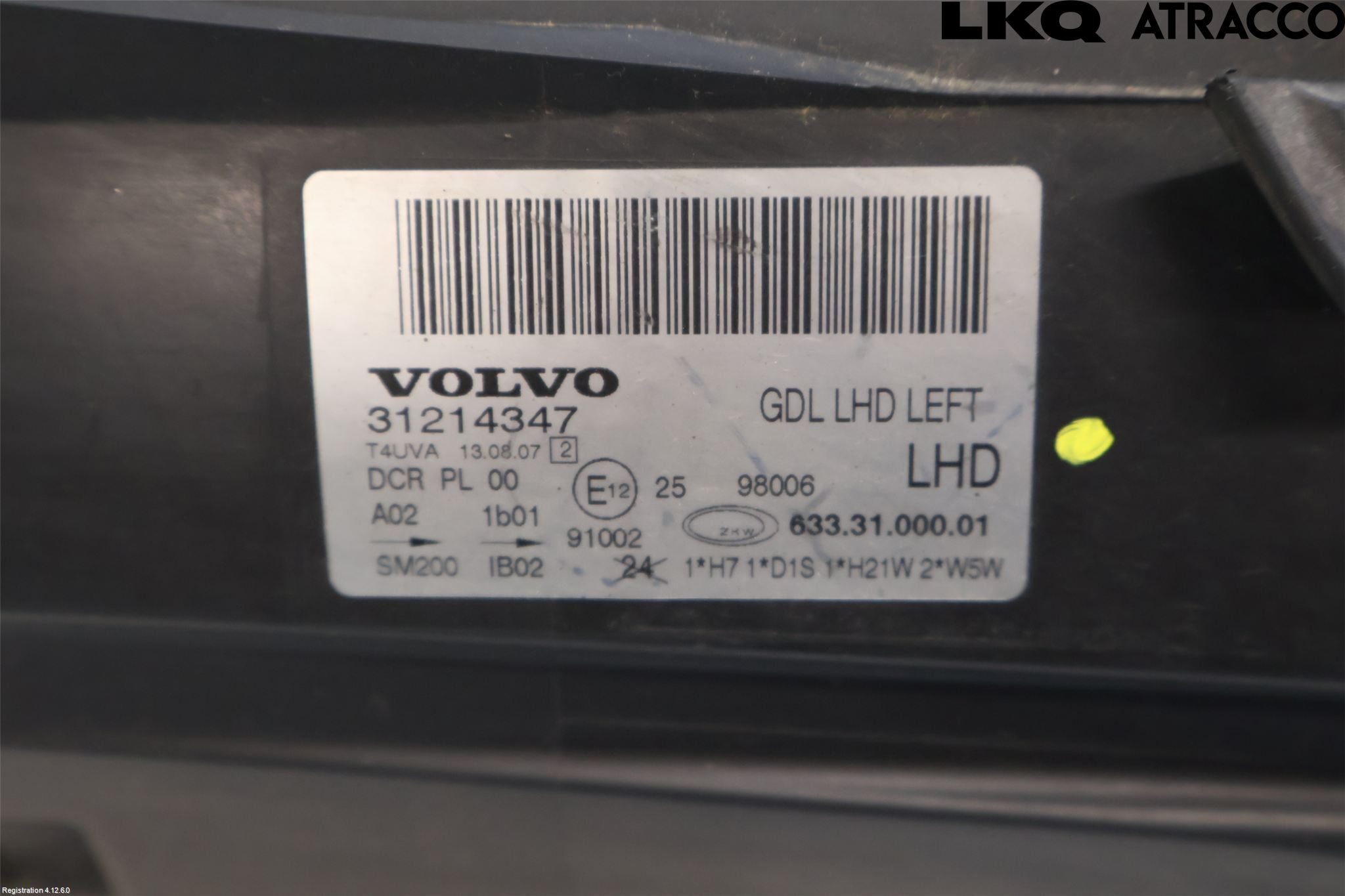 Volvo V70 08-13 Frontlykt Venstre