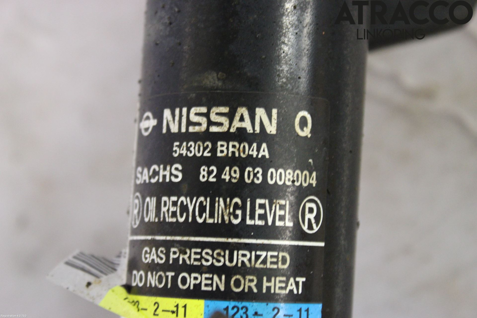 Nissan QASHQAI 10-14 Fjærbein Foran Høyre