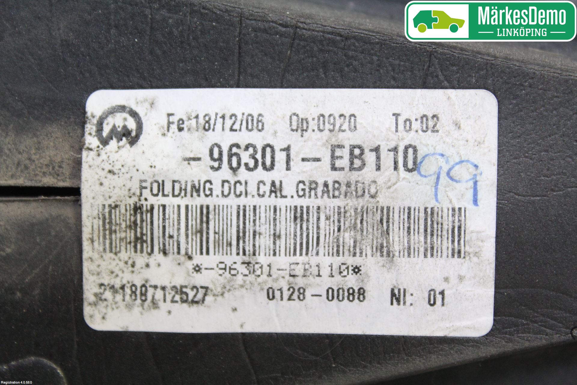 Nissan NAVARA 05-16 Speil H M-El Justering