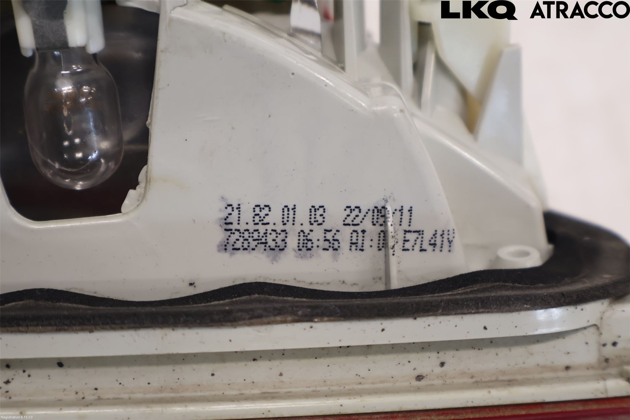 BMW 3 E90/91 SED/TOU 05-12 Baklykt Venstre  På Luke(Indre